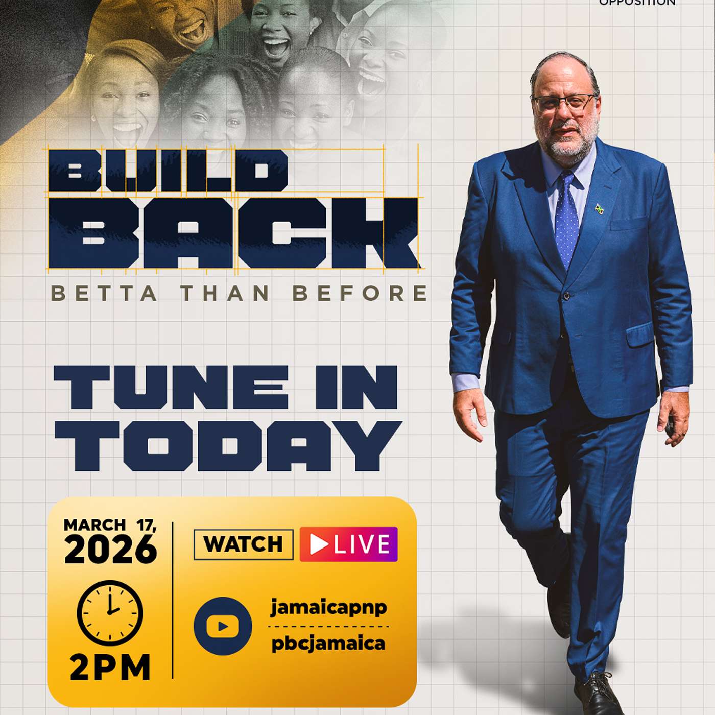 Ep 1 - Jamaica's Budget 2026 Presentation | Mark Golding | Build Back Betta Than Before | 2pm Tuesday March 17, 2026 episode artwork