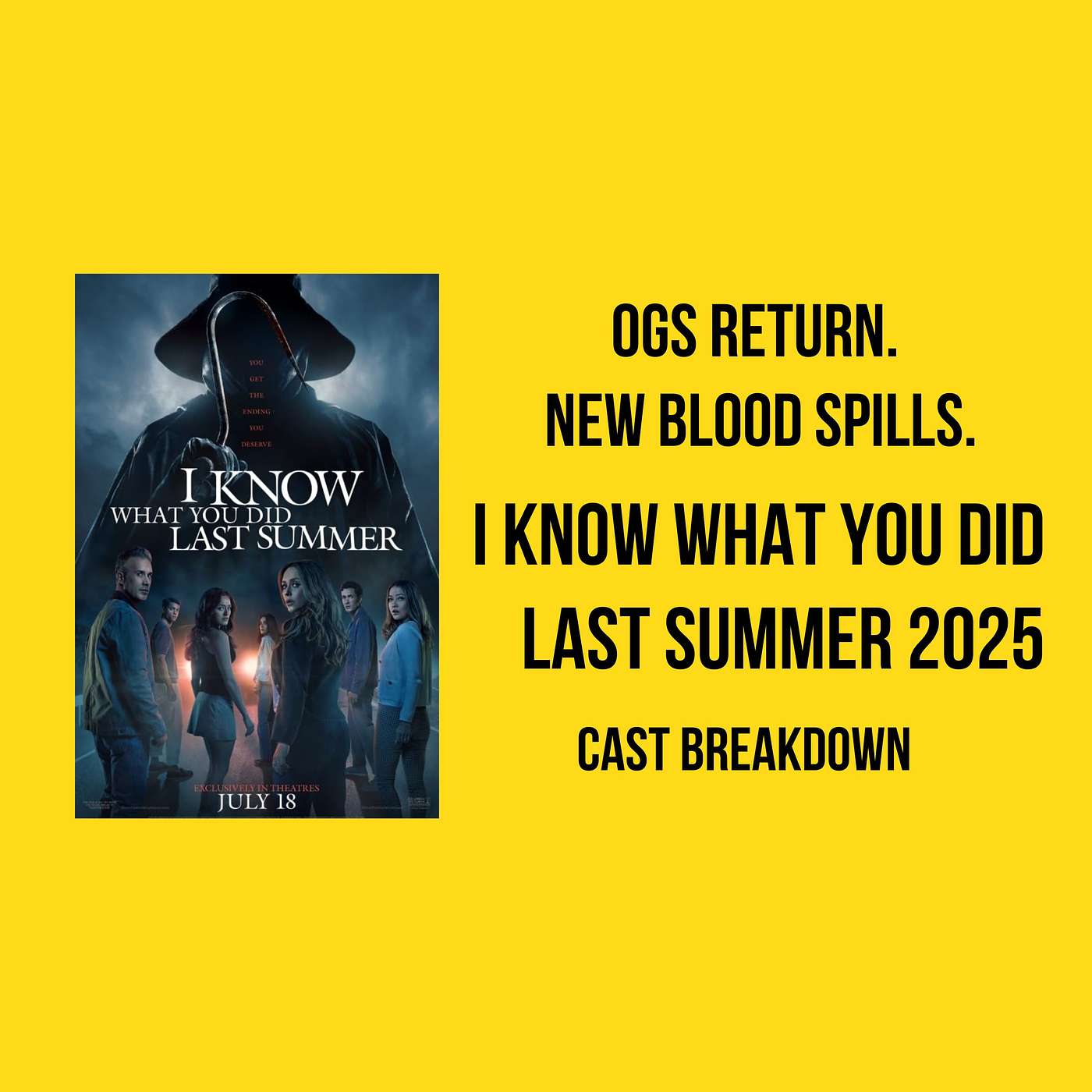 I Know What You Did Last Summer 2025 Cast Breakdown | OG Legends & Gen Z Screamers!