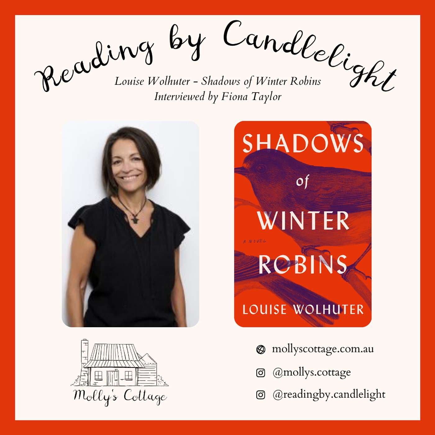 Louise Wolhuter - "Shadows of Winter Robins"