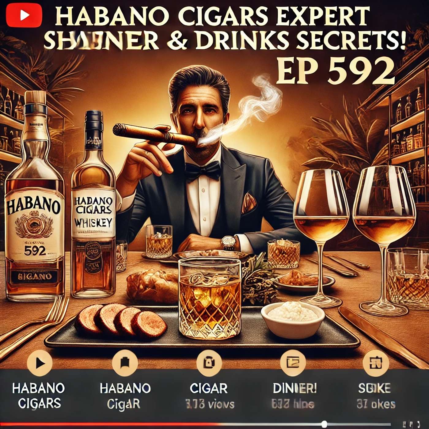 HABANOS Cigars Expert Shares Dinner and Drinks Secrets! | Habano, Cigar, and Dinner Show! Ep 592