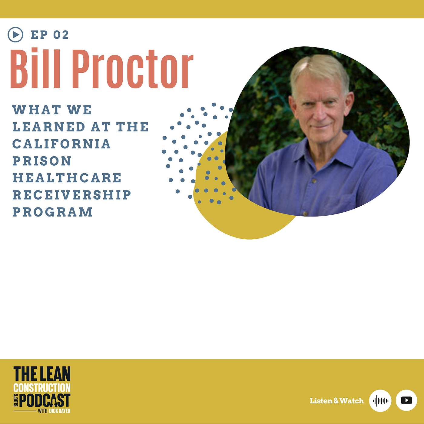 Episode 2 - Bill Proctor: What We learned at the California Prison Healthcare Receivership Program