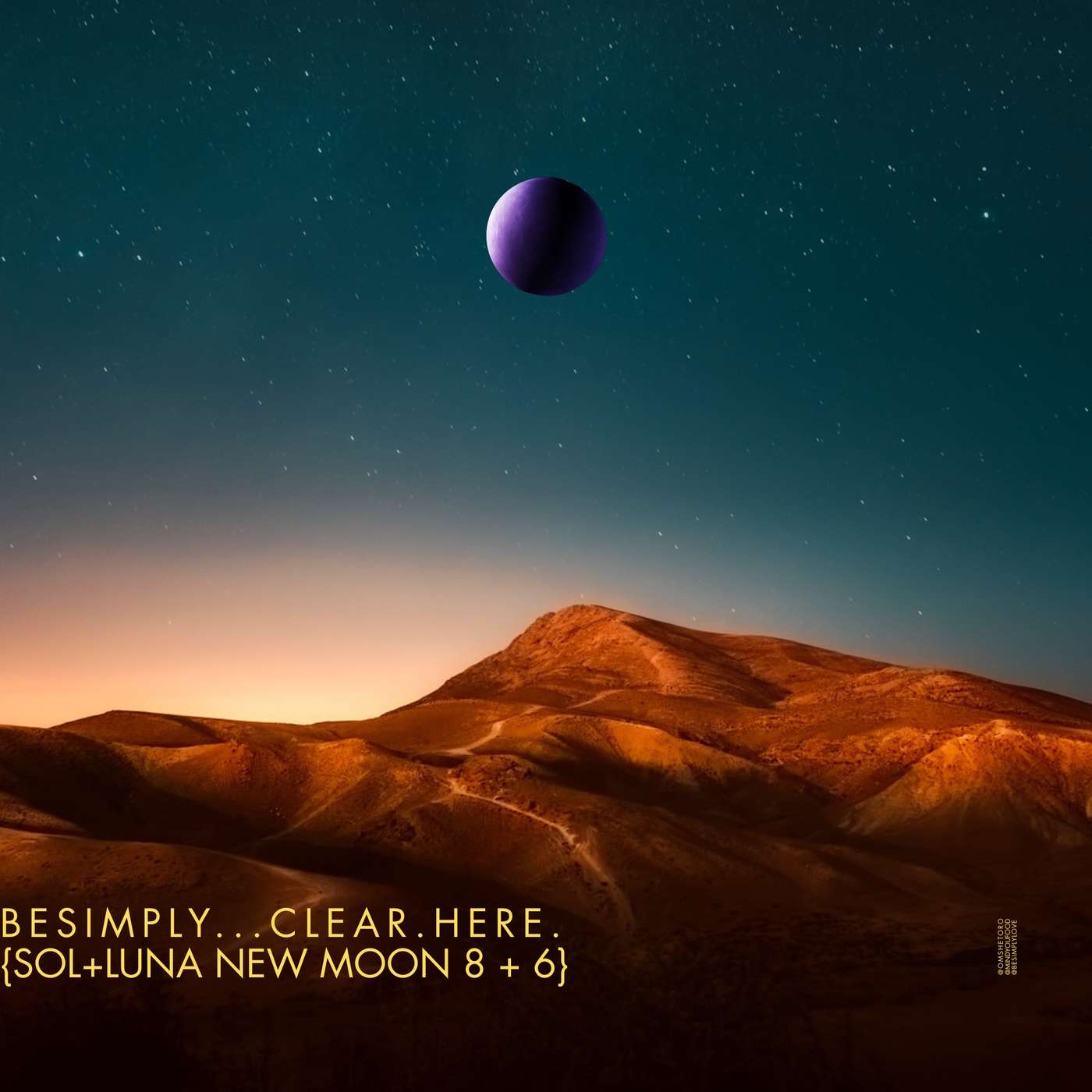 BeSimply...Clear. Here {Sol + Luna New Moon 8 + 6} episode artwork