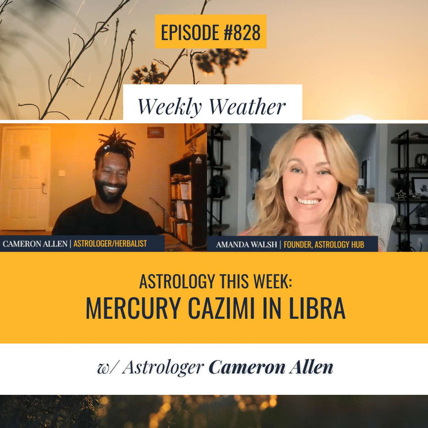 cover of episode [WEEKLY ASTROLOGICAL WEATHER] Astrology This Week: Working with the Mercury Cazimi in Libra w/ Astrologer Cameron Allen