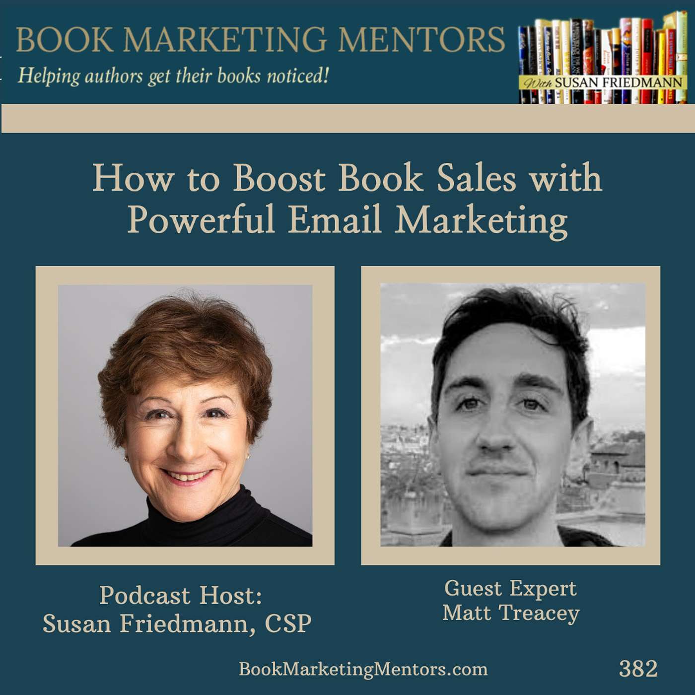 How to Best Boost Book Sales with Powerful Email Marketing - BM382 - podcast episode cover