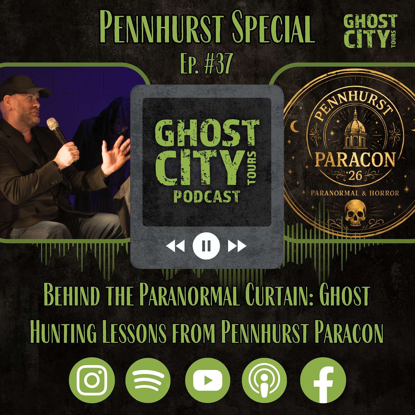 Behind the Paranormal Curtain: Ghost Hunting Lessons from Pennhurst Paracon | Ghost City Podcast episode artwork