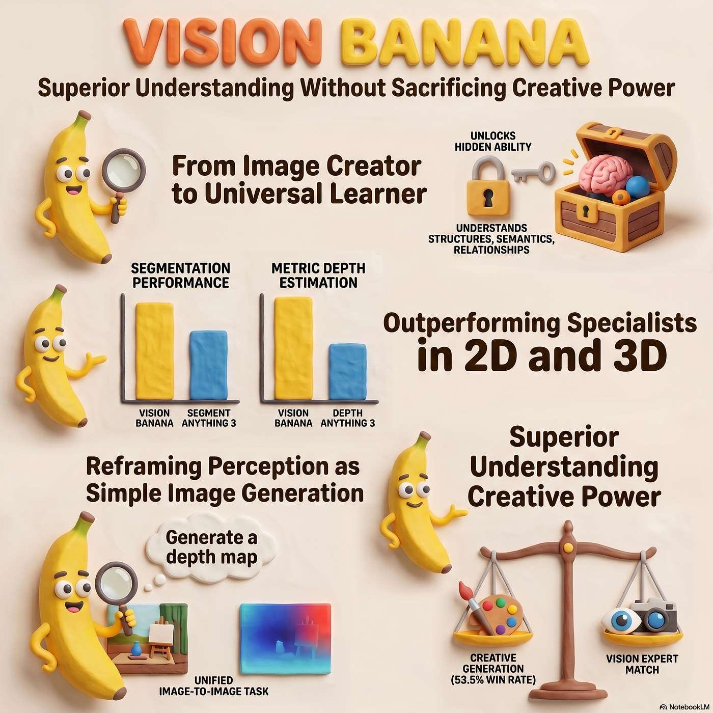 Vision Banana: From 2D Pixels to 3D Reasoning