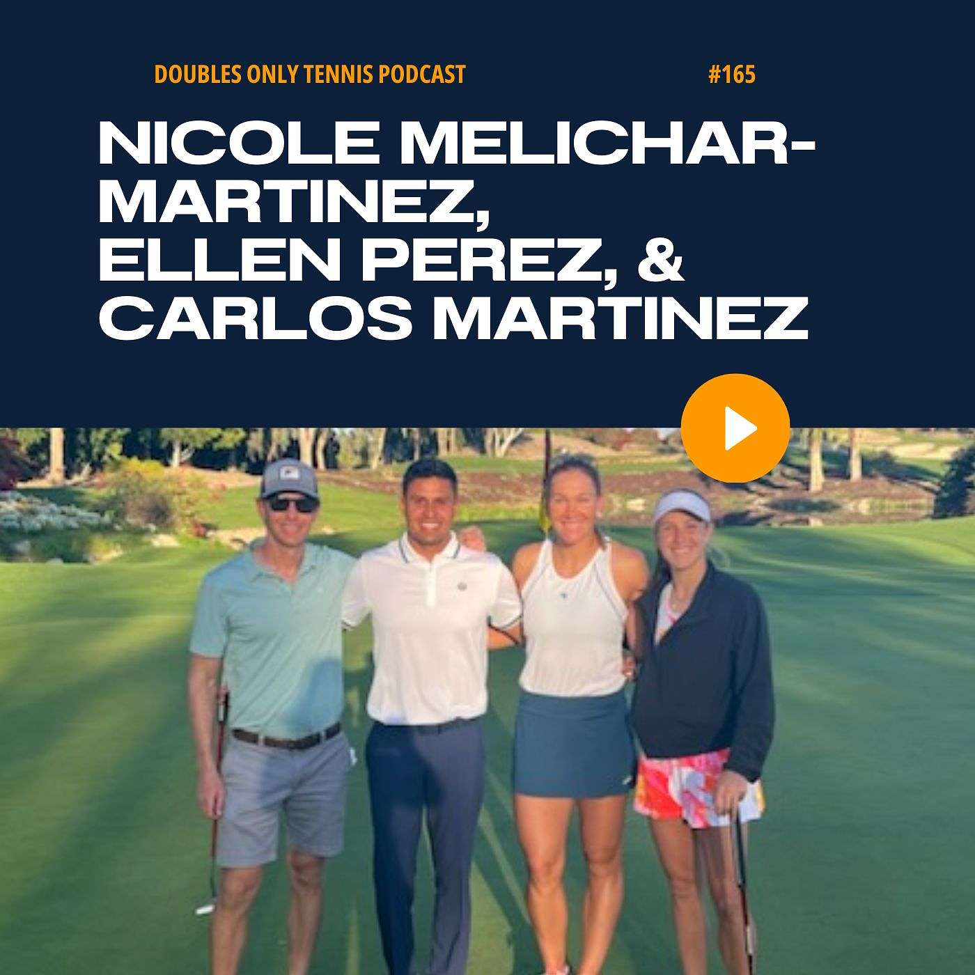 Nicole Melichar-Martinez, Ellen Perez, & Coach Carlos Martinez at Indian Wells