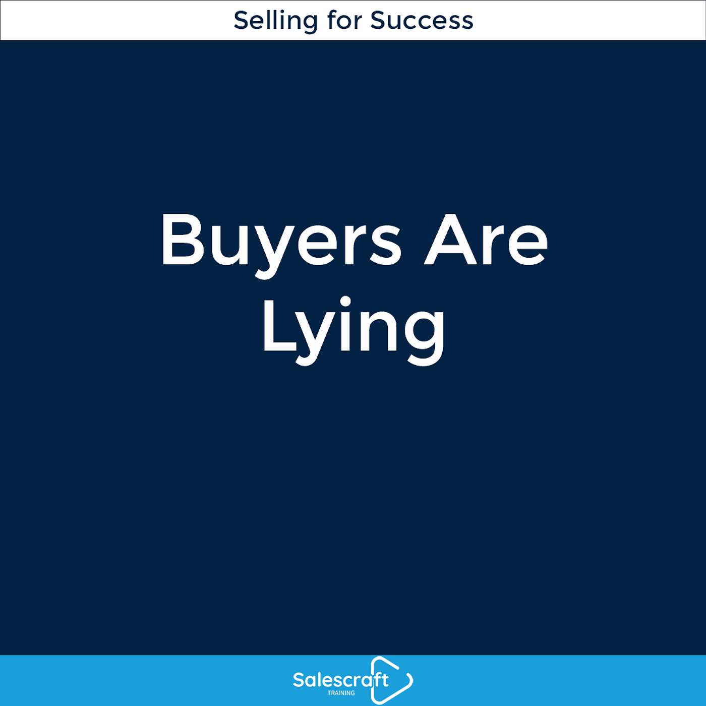 Salescraft Training: Selling for success