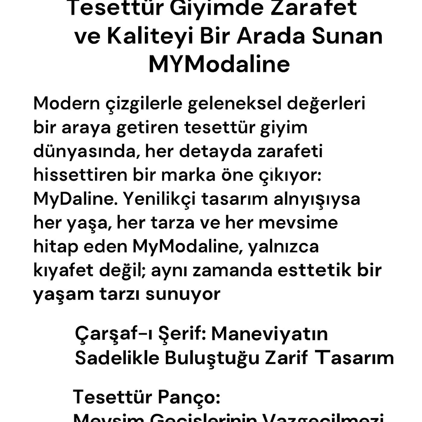 Tesettür Giyim