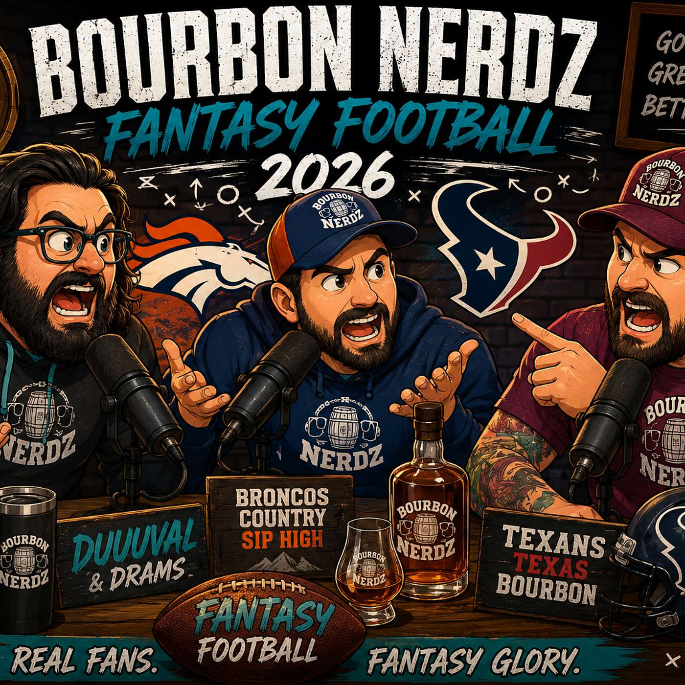 Bourbon Nerdz Fantasy Football 2026 episode artwork