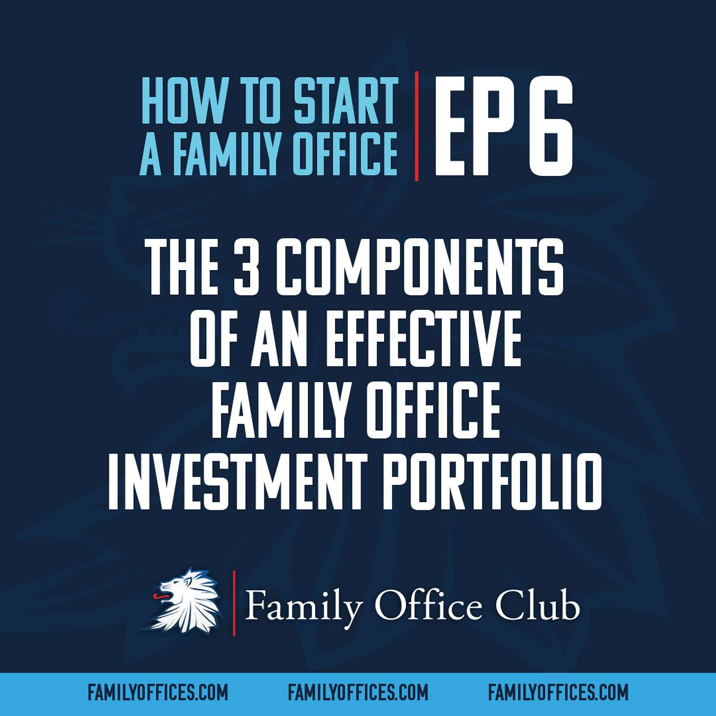 The 3 Components of an Effective Family Office Investment Portfolio | How to Start a Family Office - Mini-Series | EP 6