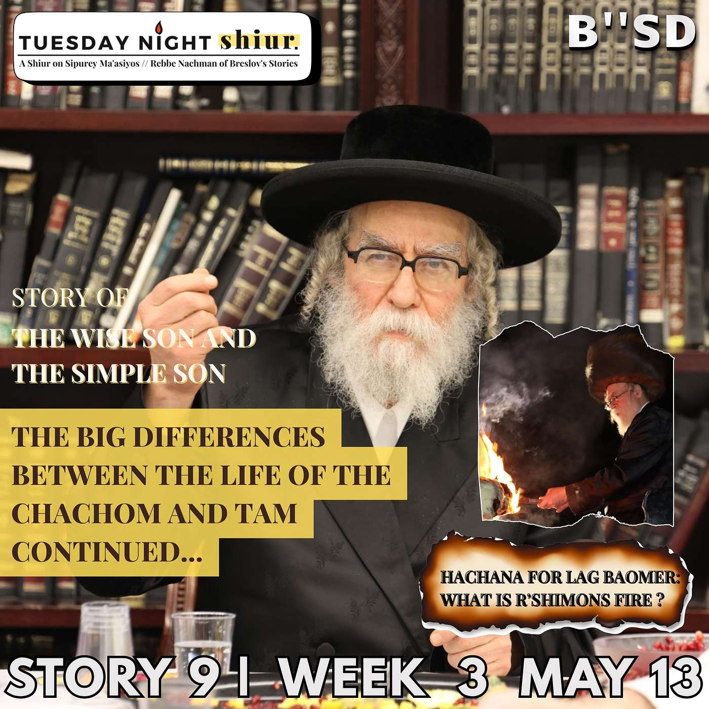The big differences between the life of the chachom and tam continued... Story 9 | Week 4 5/13/25 (Hachana for Lag Boamer) episode artwork