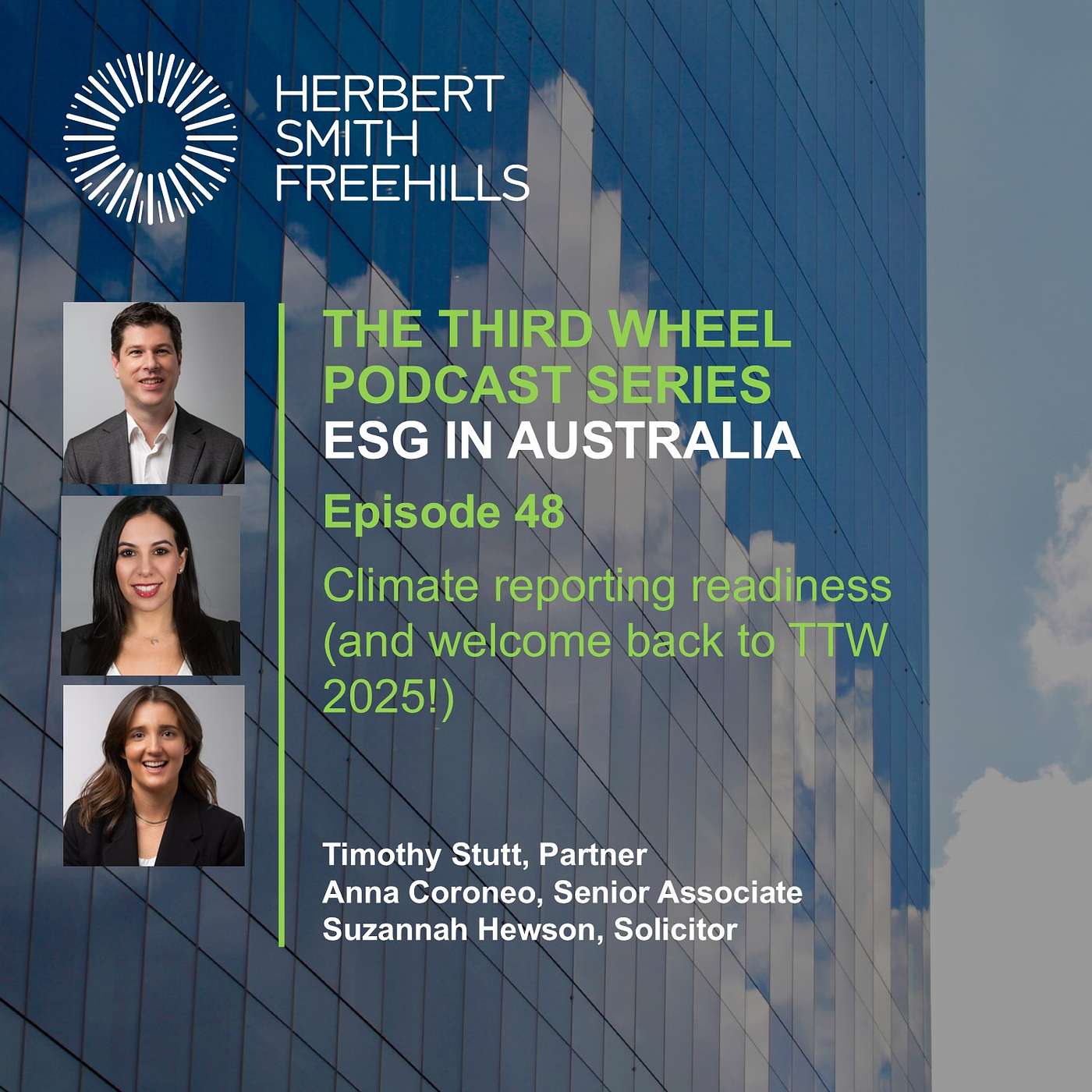 The Third Wheel (ESG Australia) EP48: Climate reporting readiness (and welcome back to TTW 2025!) episode artwork
