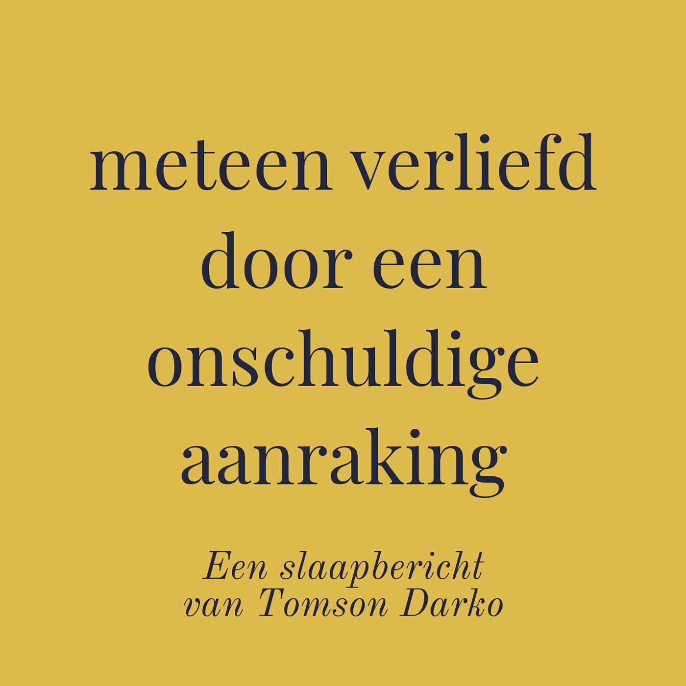 In slaap vallen met melancholie van Tomson Darko