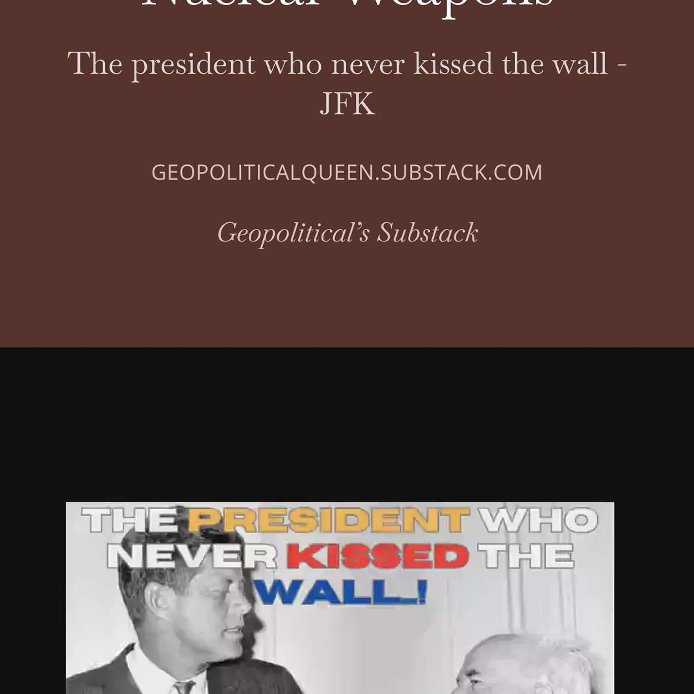 Ben Guiron's Lies, JFK's Assassination, and the Israeli Nuclear Build Up