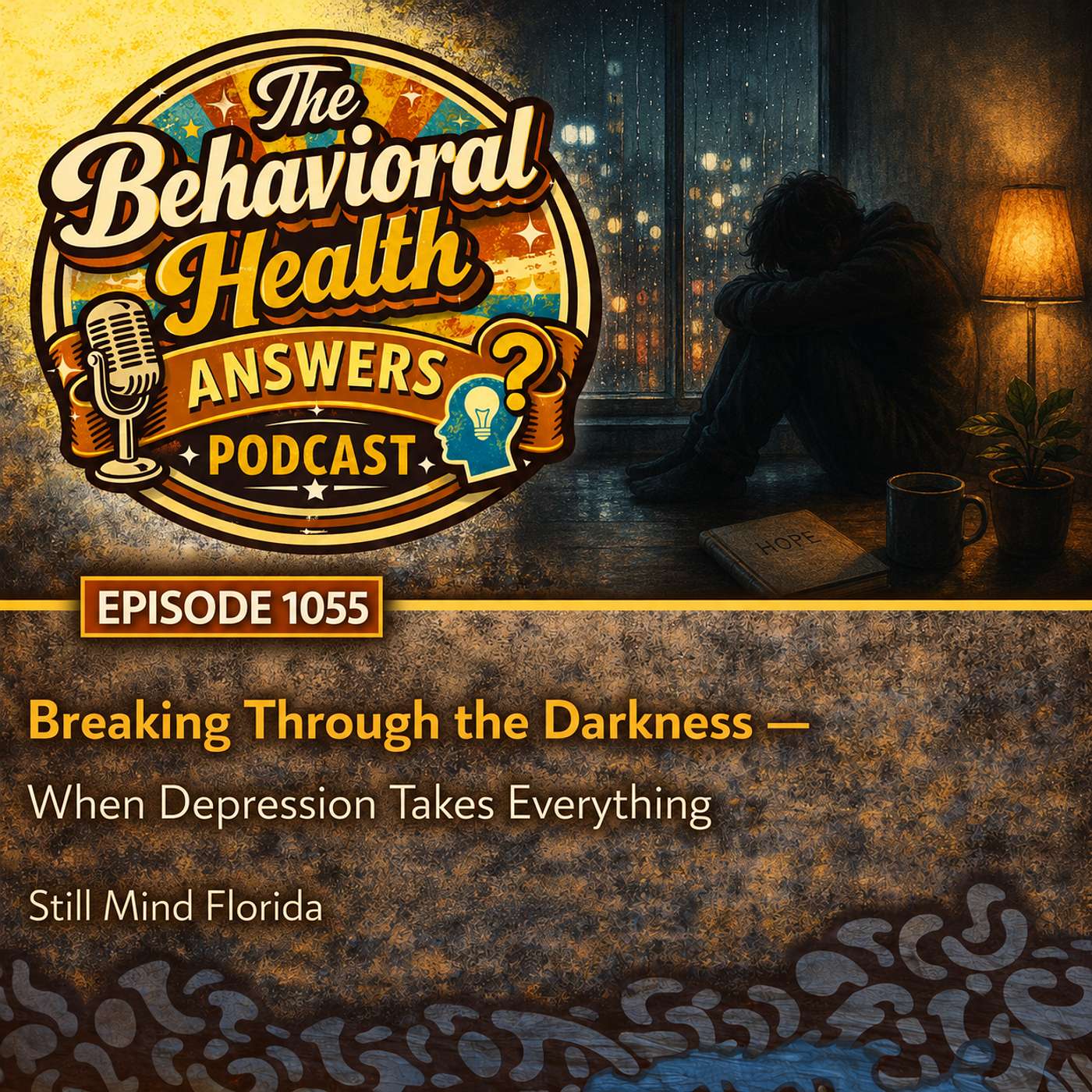 Episode 1055: Breaking Through the Darkness - When Depression Takes Everything | Still Mind Florida episode artwork