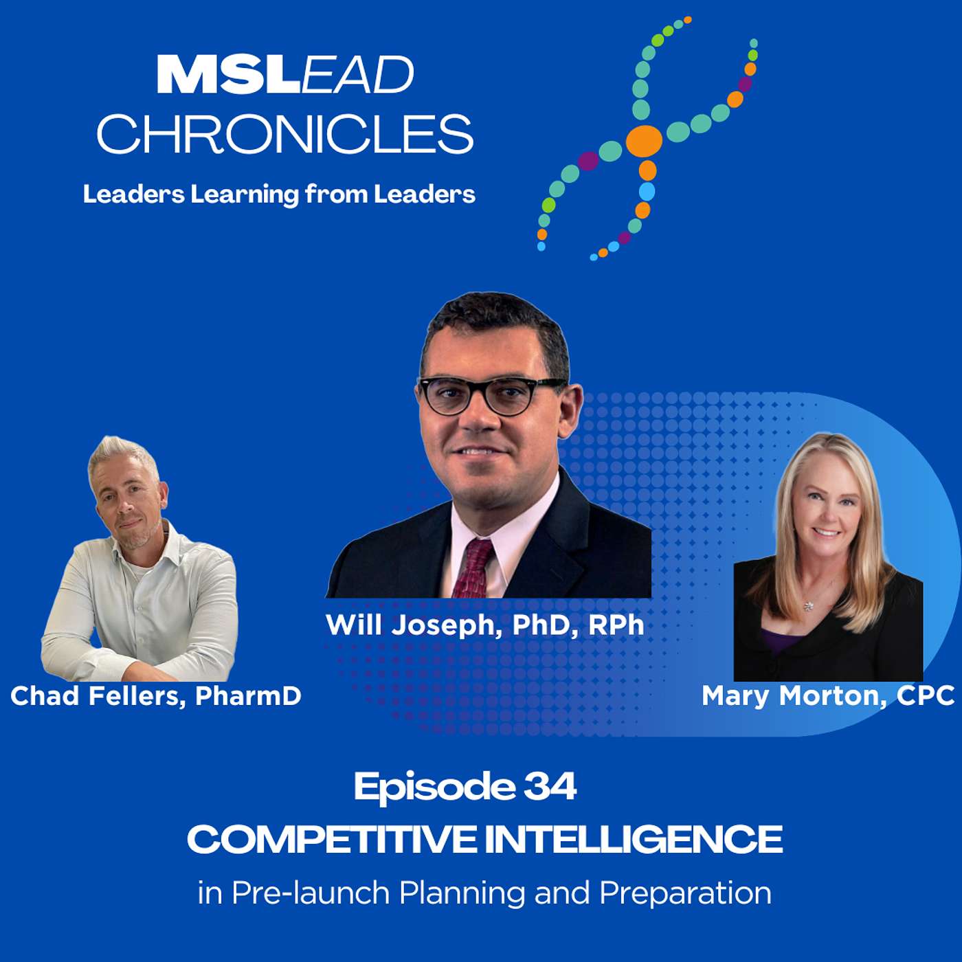 Episode 34 Competitive Intelligence in Pre launch Planning and Preparation. Guest: Will Joseph, PhD episode artwork