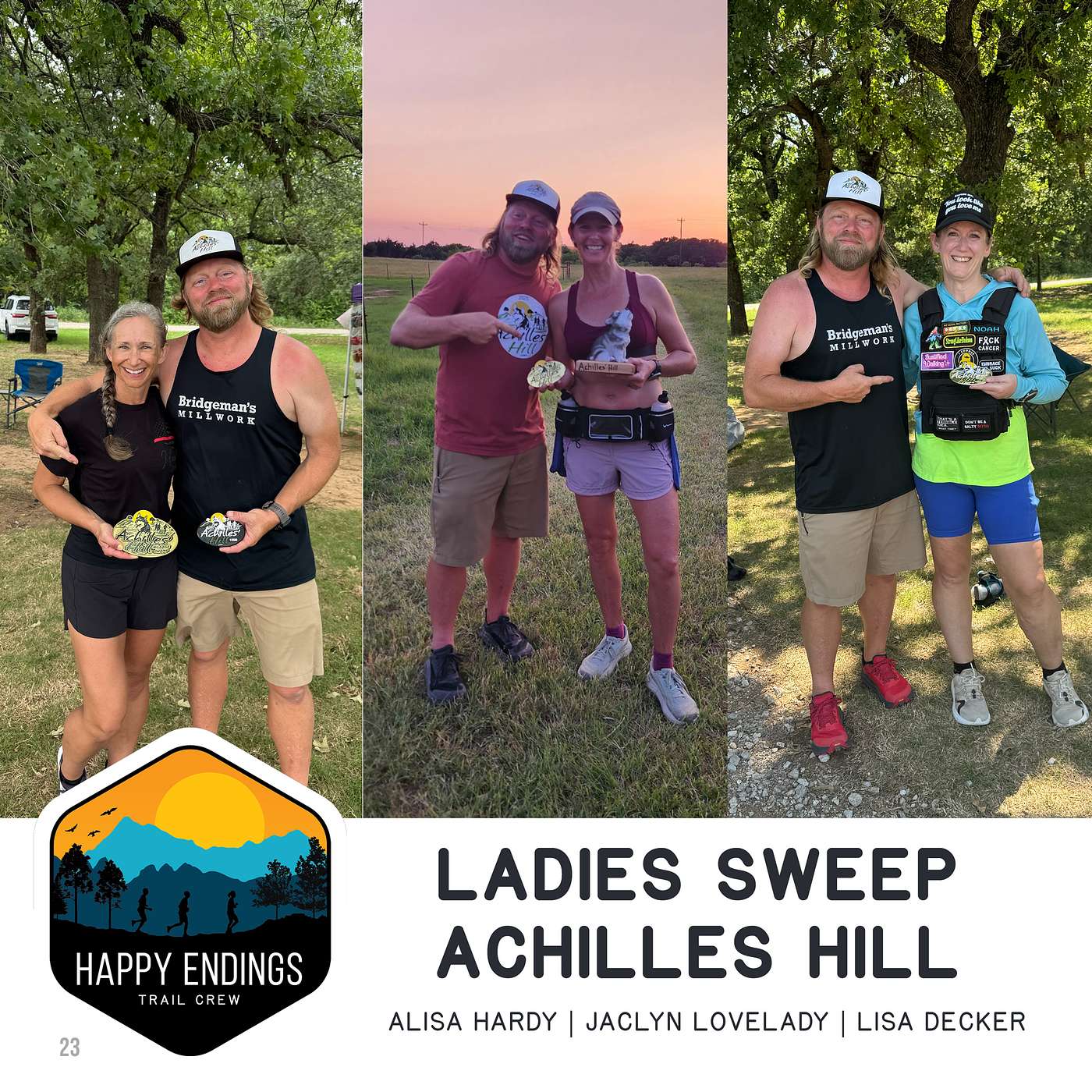 Ladies Sweep Achilles Hill with Alisa Hardy, Jaclyn Lovelady and Lisa Decker