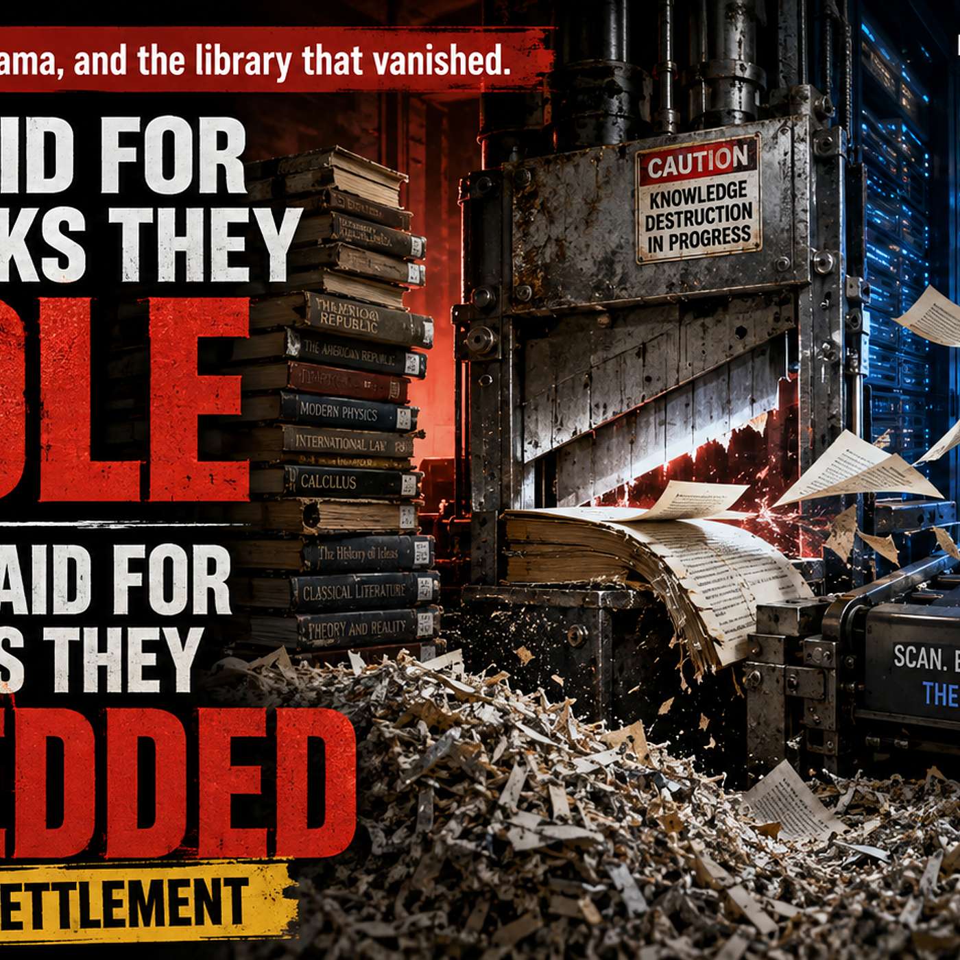 The Bill Came for the Books They Stole. Nobody Sent One for the Books They Shredded. episode artwork