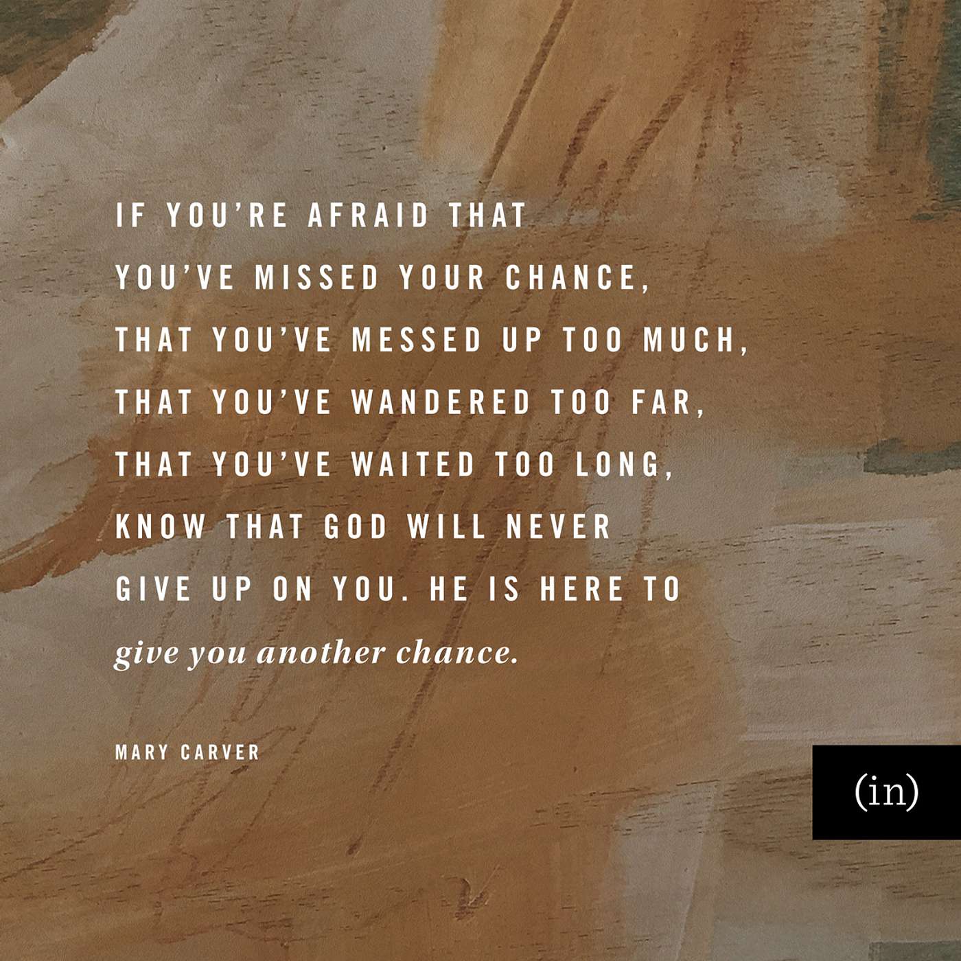 Mary Carver: The Wonder of January and of Second Chances