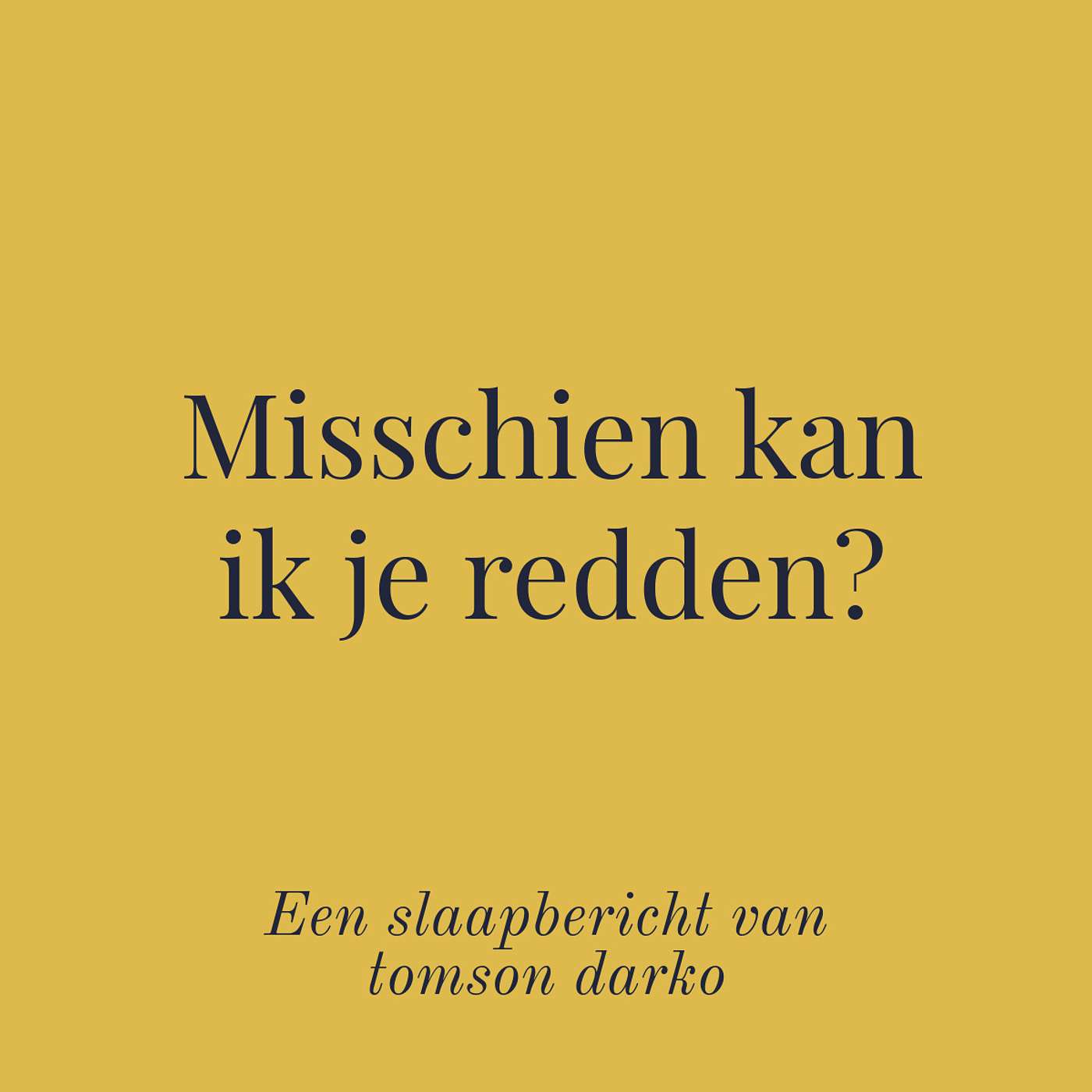 In slaap vallen met melancholie van Tomson Darko