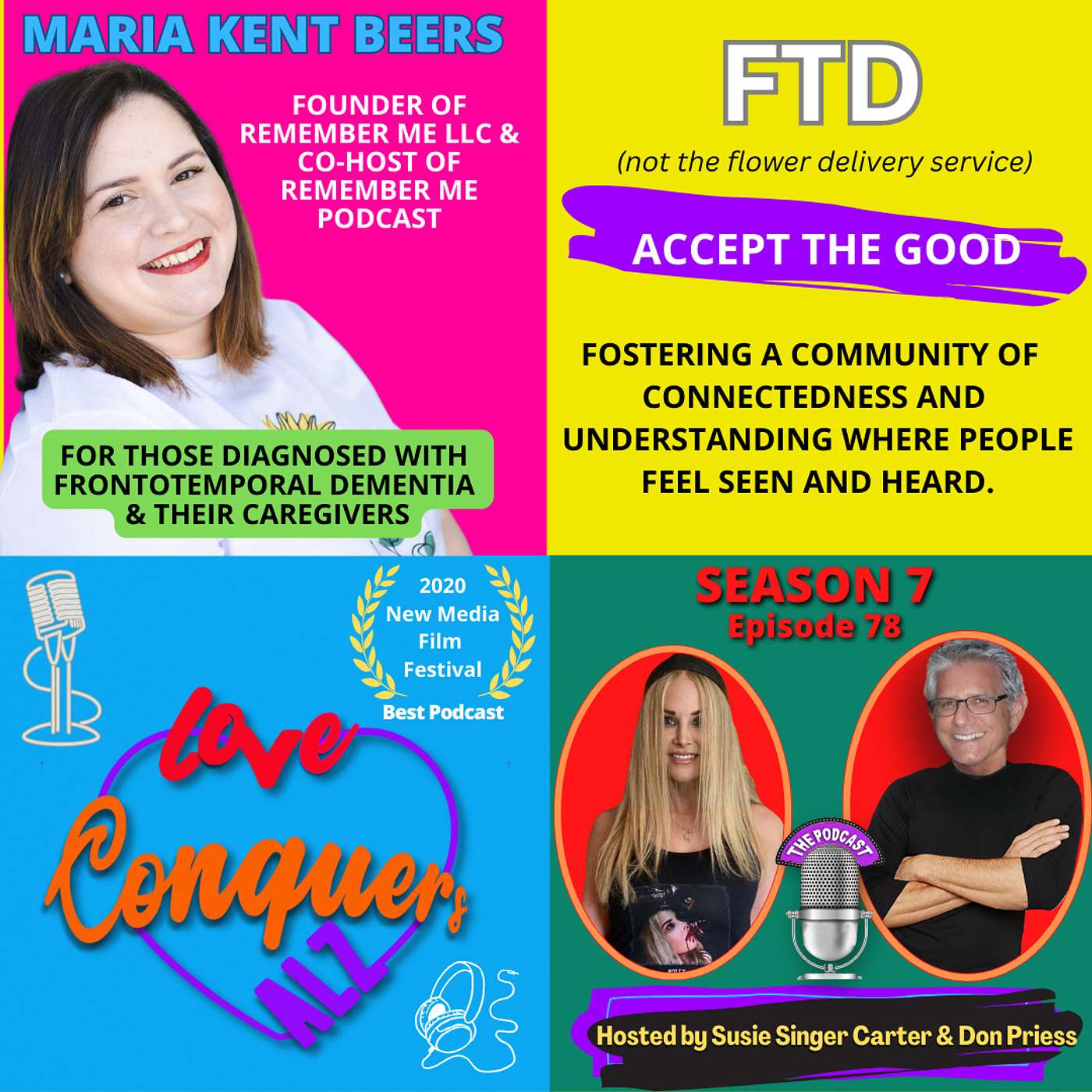 MARIA KENT BEERS: Remember Me Podcast + Community for Frontotemporal Dementias - Accept the Good