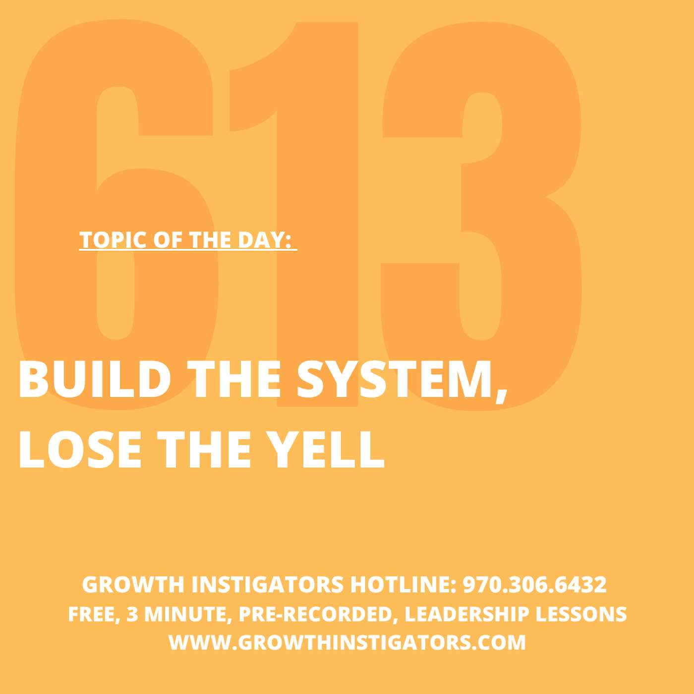 Build The System, Lose The Yell episode artwork