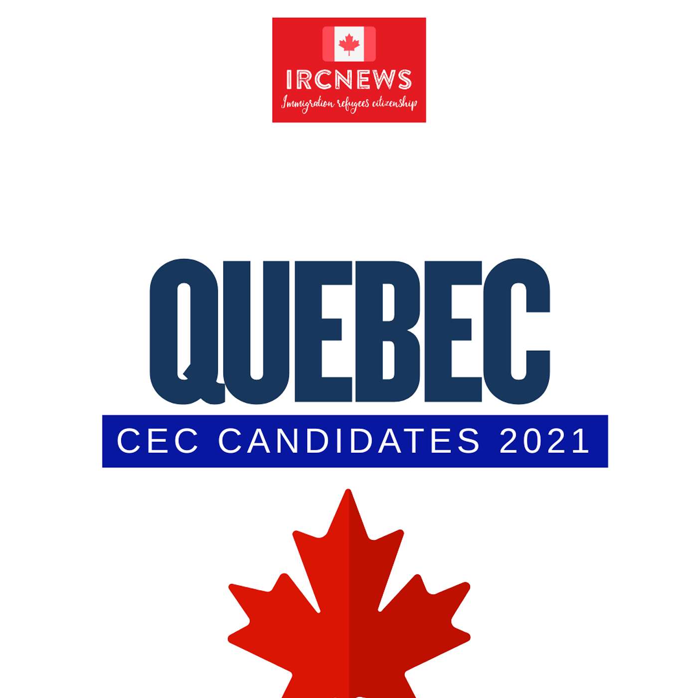 Canada Immigration Total CEC Express Entry Candidate selection for the province of Quebec in 2021