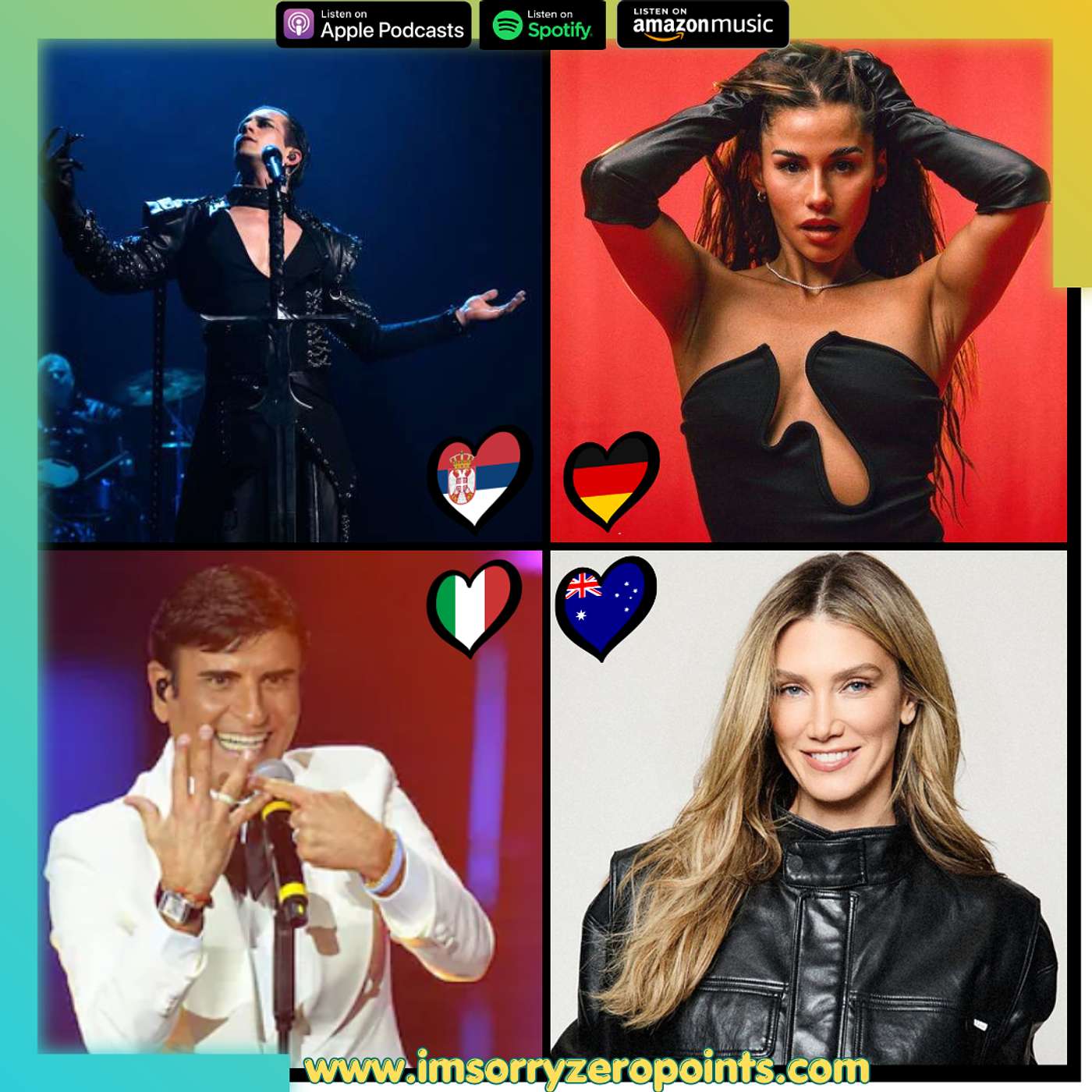 Serbia, Germany, Italy & Australia