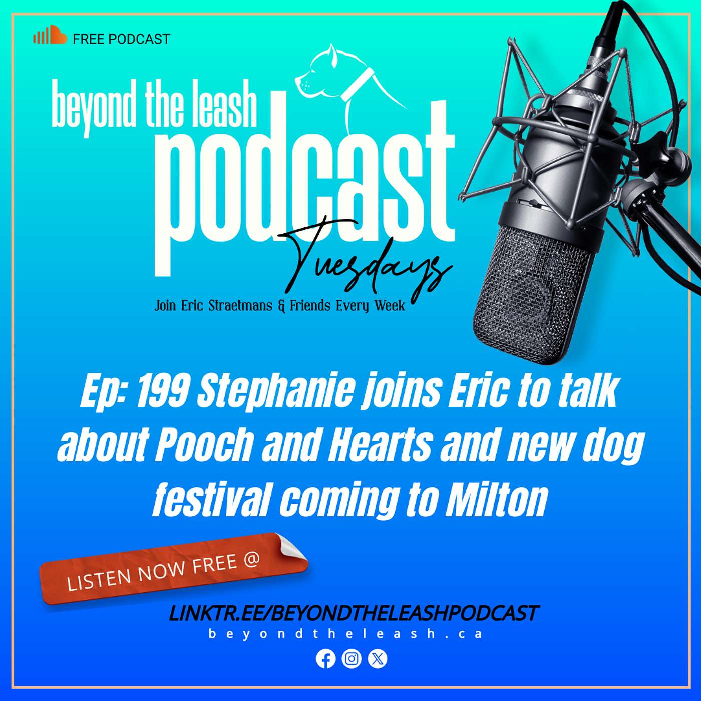 Ep 199: Stephanie joins Eric to talk about Pooch and Hearts and new dog festival coming to Milton.