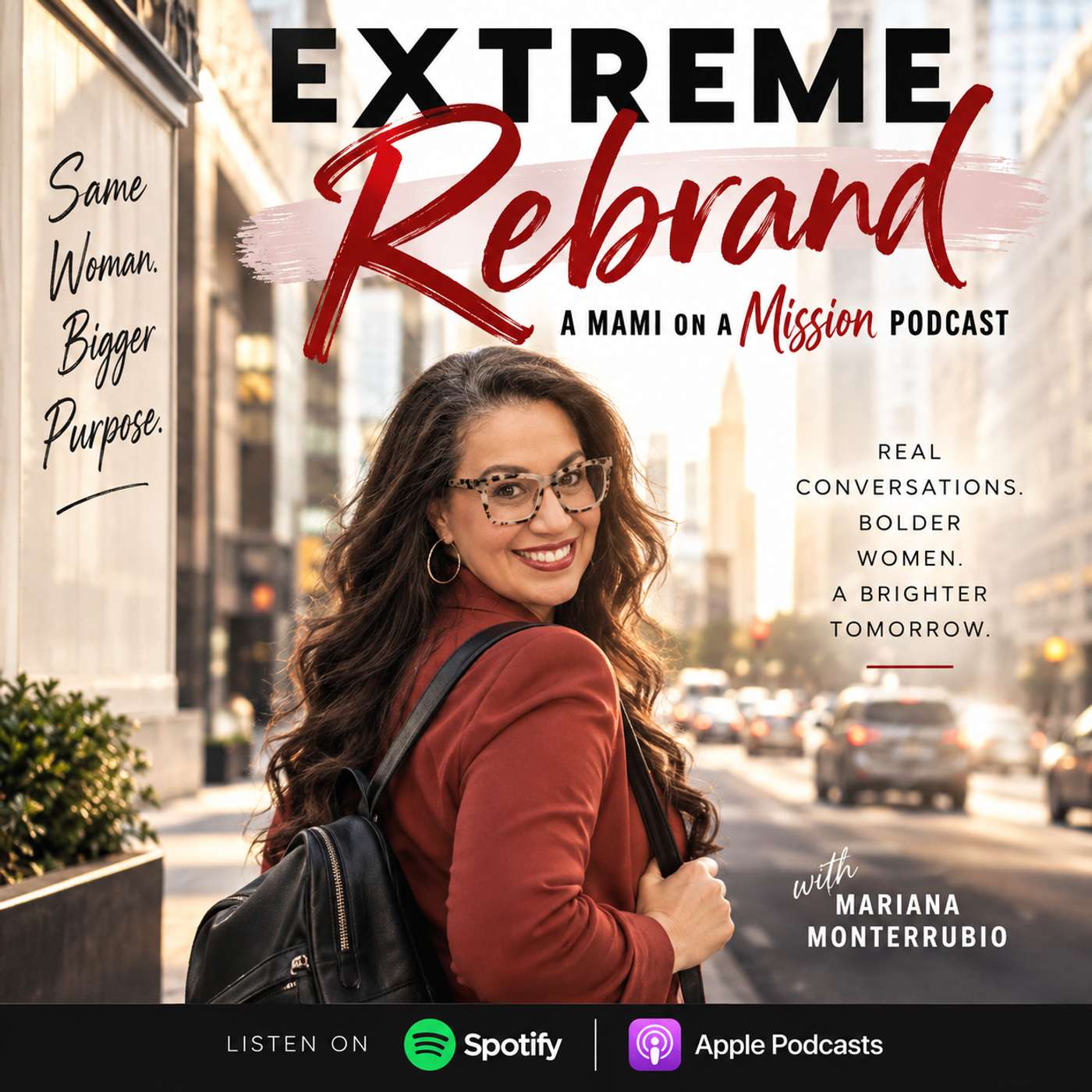 Extreme Rebrand - a MAMI on a Mission Podcast Artwork