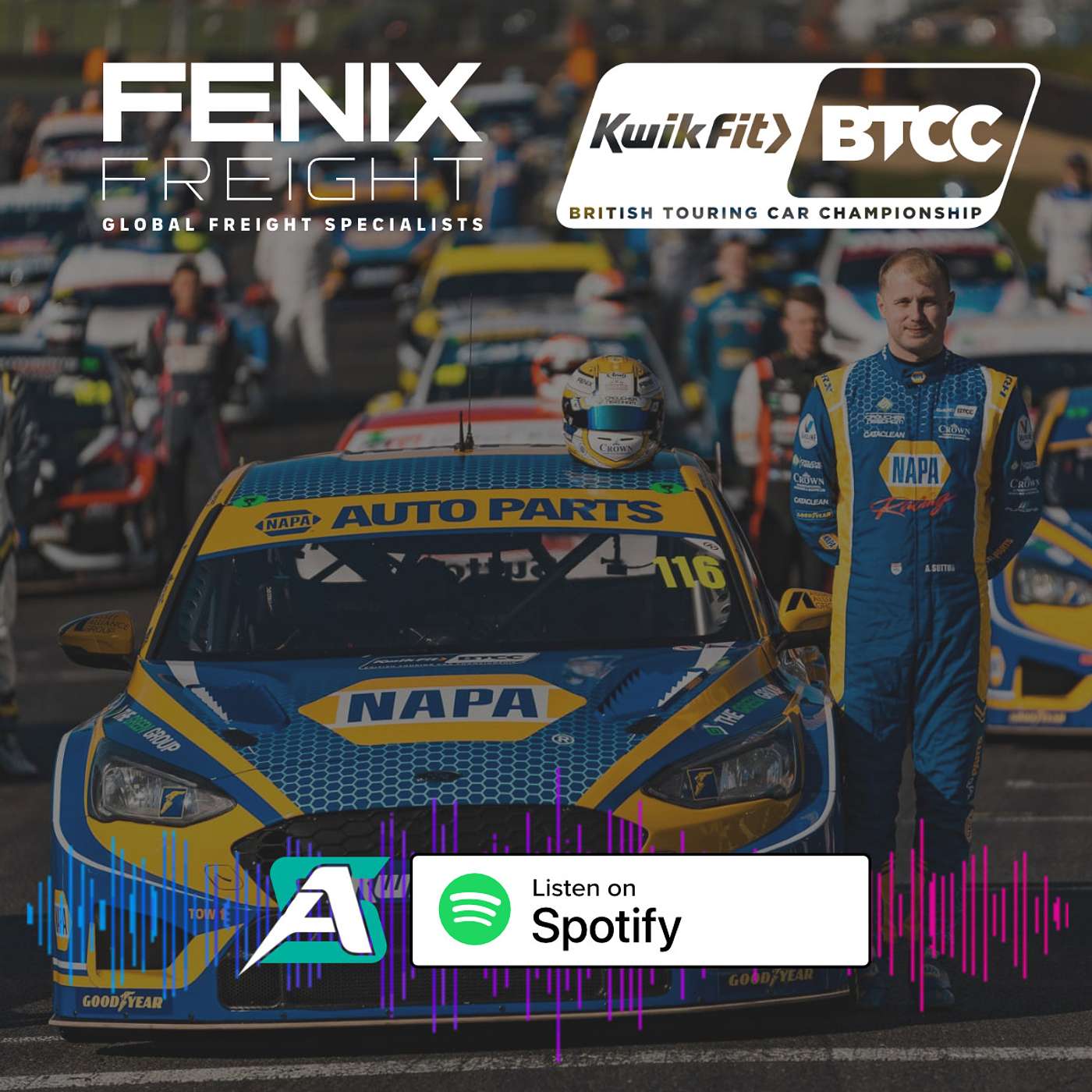 Ash Sutton - NAPA Racing - On Pole at Donington Park - 26th August 2023