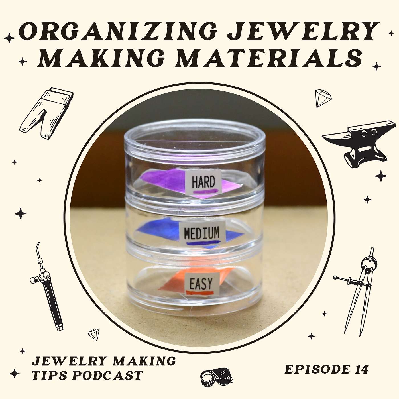 Organizing Jewelry Making Materials