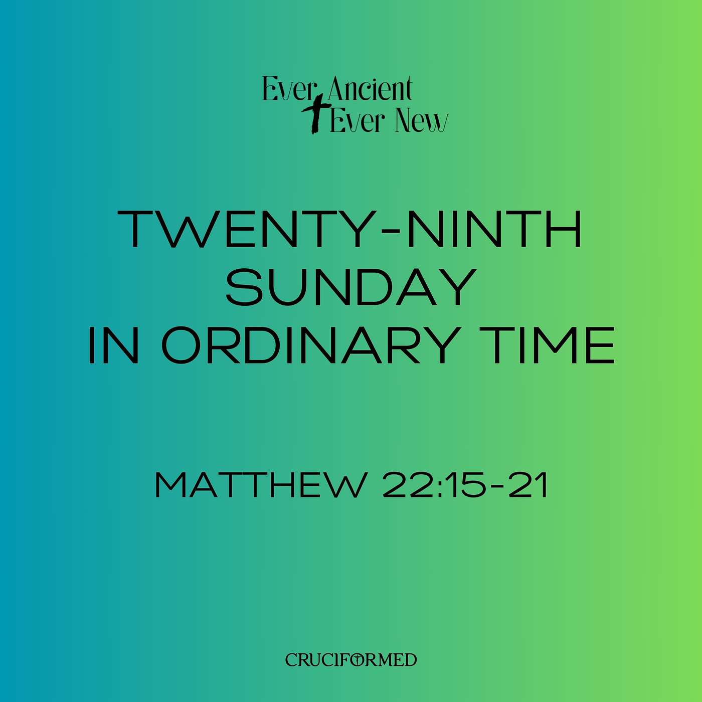 Twenty-ninth Sunday in Ordinary Time