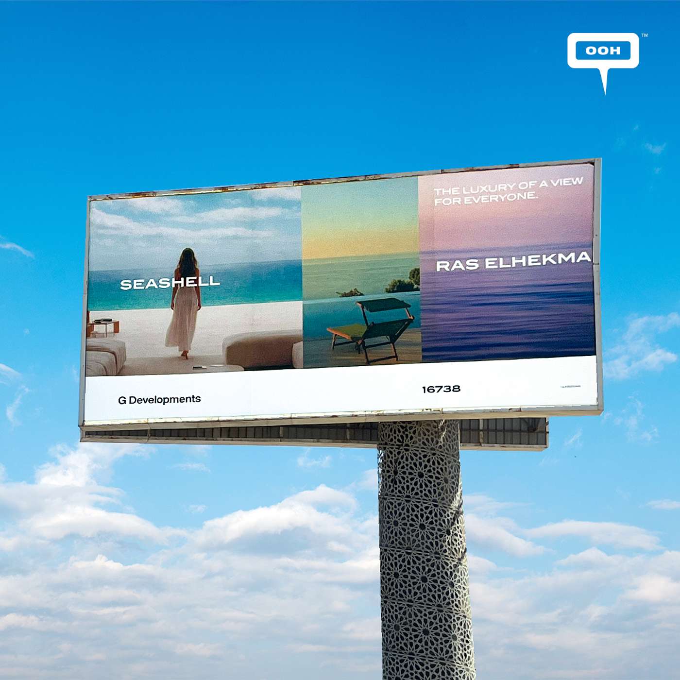 Seashell Ras El Hekma Billboards: Elite Life Is One Road Away
