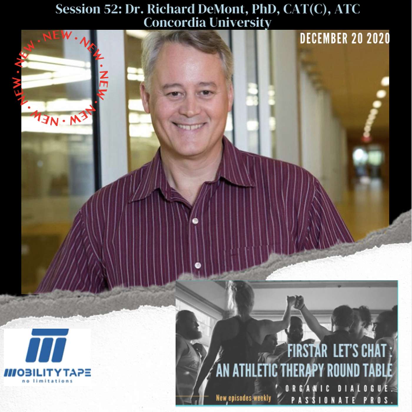 Session 52 (Dec 20 2020): Richard DeMont, PhD., CAT(C), ATC  Concordia University                      PROGRESS THROUGH THE PROFESSION