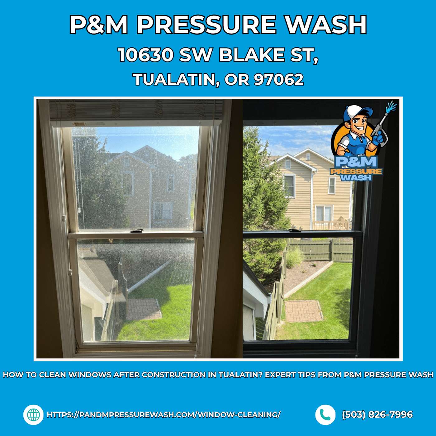 How to Clean Windows After Construction in Tualatin? Expert Tips From P&M Pressure Wash episode artwork