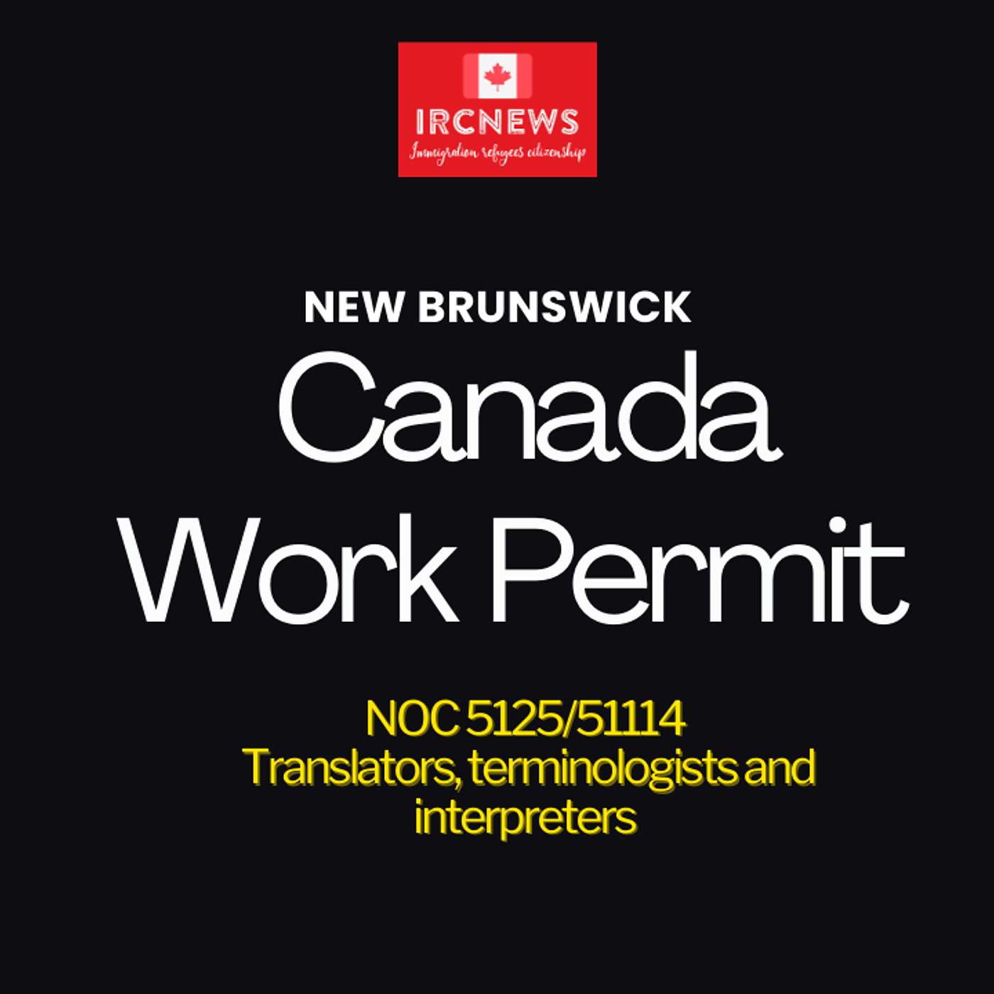 Canada Immigration New Brunswick NOC 5125/51114 Translators, terminologists and interpreters Work Permits episode artwork