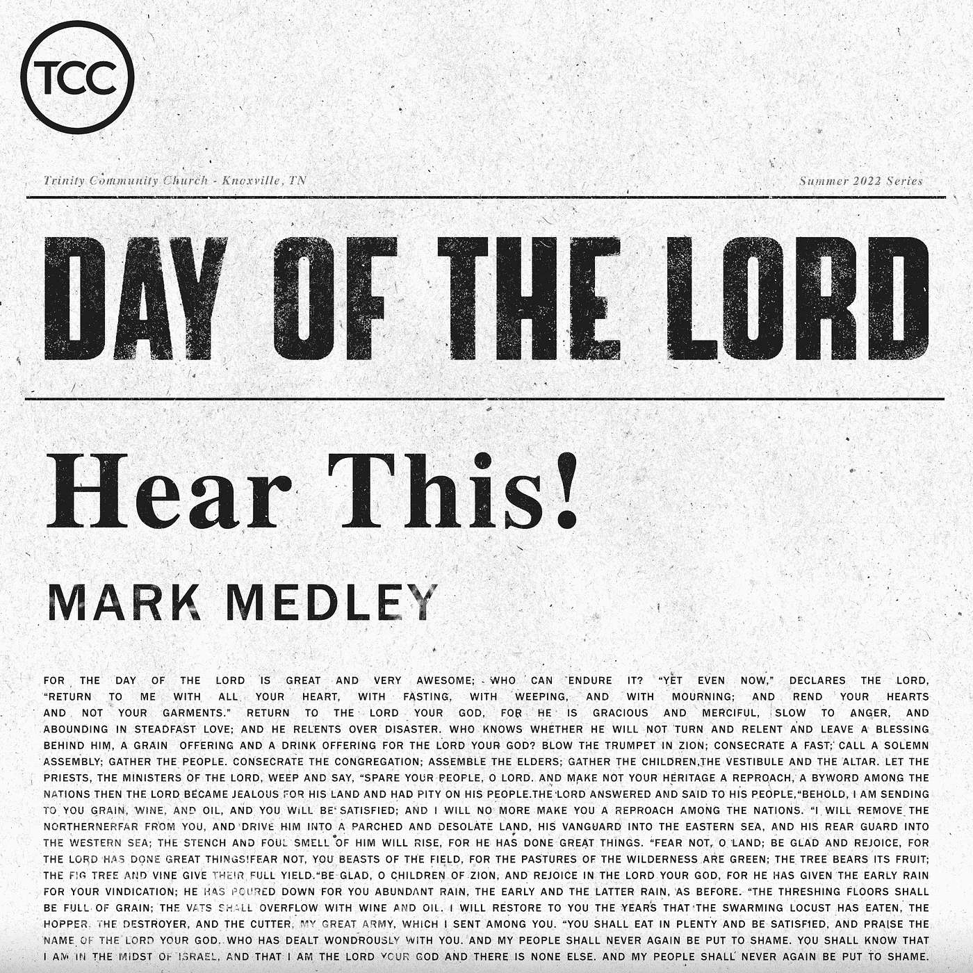 Day Of The Lord - Hear This!