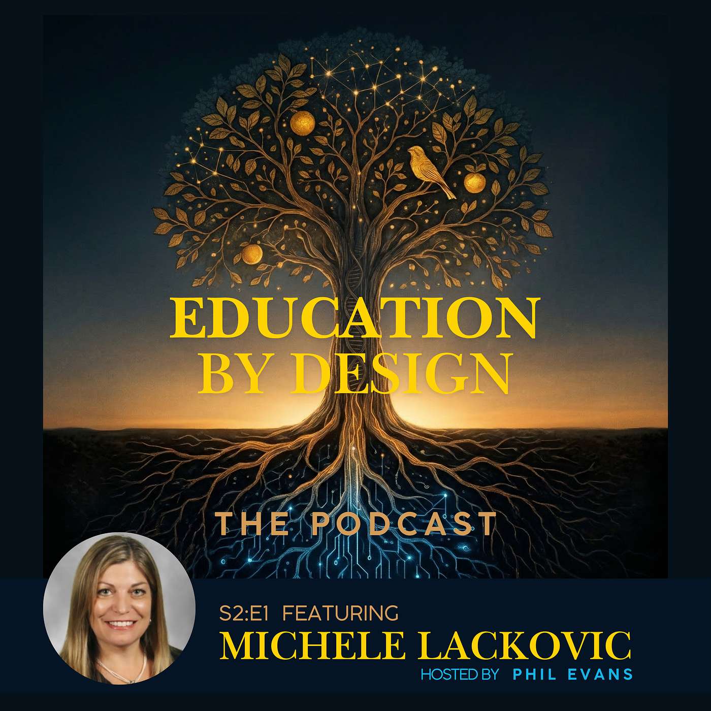 S2:E1 "Teaching at the edge: Think more, not less" w. Michele Lackovic episode artwork