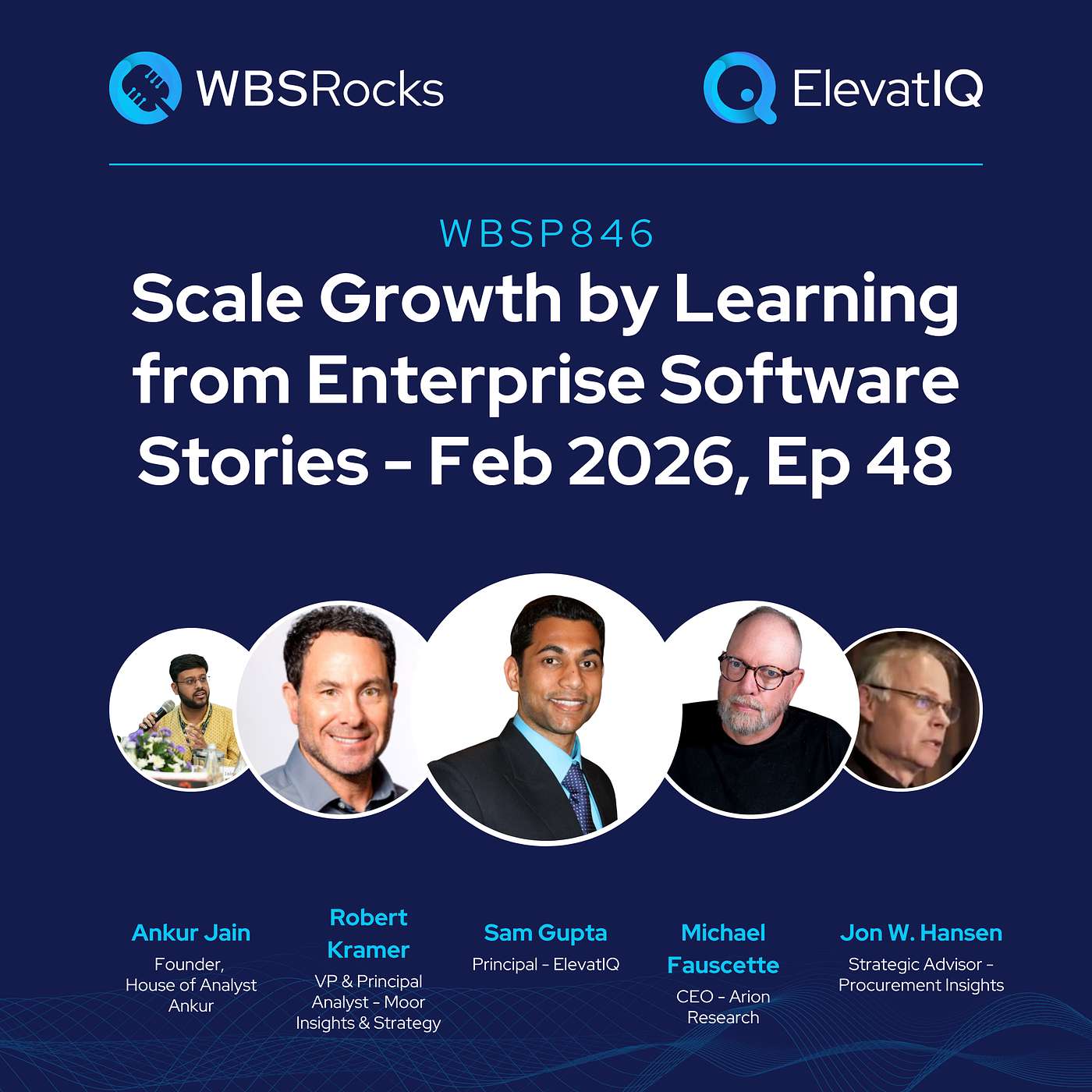 WBSP846: Scale Growth by Learning from Enterprise Software Stories - Feb 2026, Ep 48, an Objective Panel Discussion episode artwork