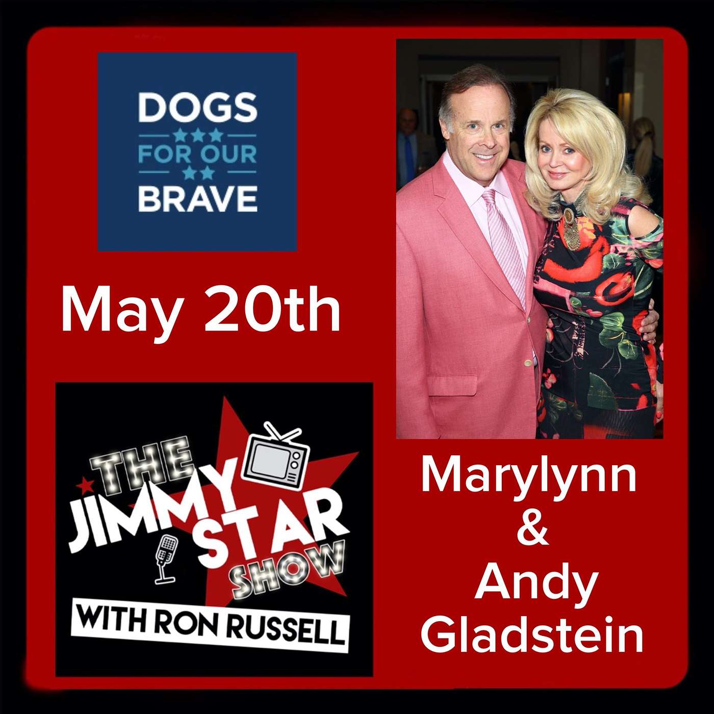 @Tony_Denman Tony Denman / @DogsForOurBrave Marylynn and Andy Gladstein