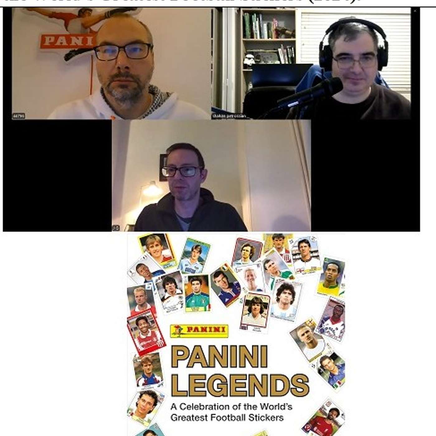 Soccernostalgia Talk Podcast-Episode 151 (Interview with English Author, Mr. Greg Lansdowne, discussing his book ‘Panini Legends: A Celebration of the World's Greatest Football Stickers’ (2024)) episode artwork