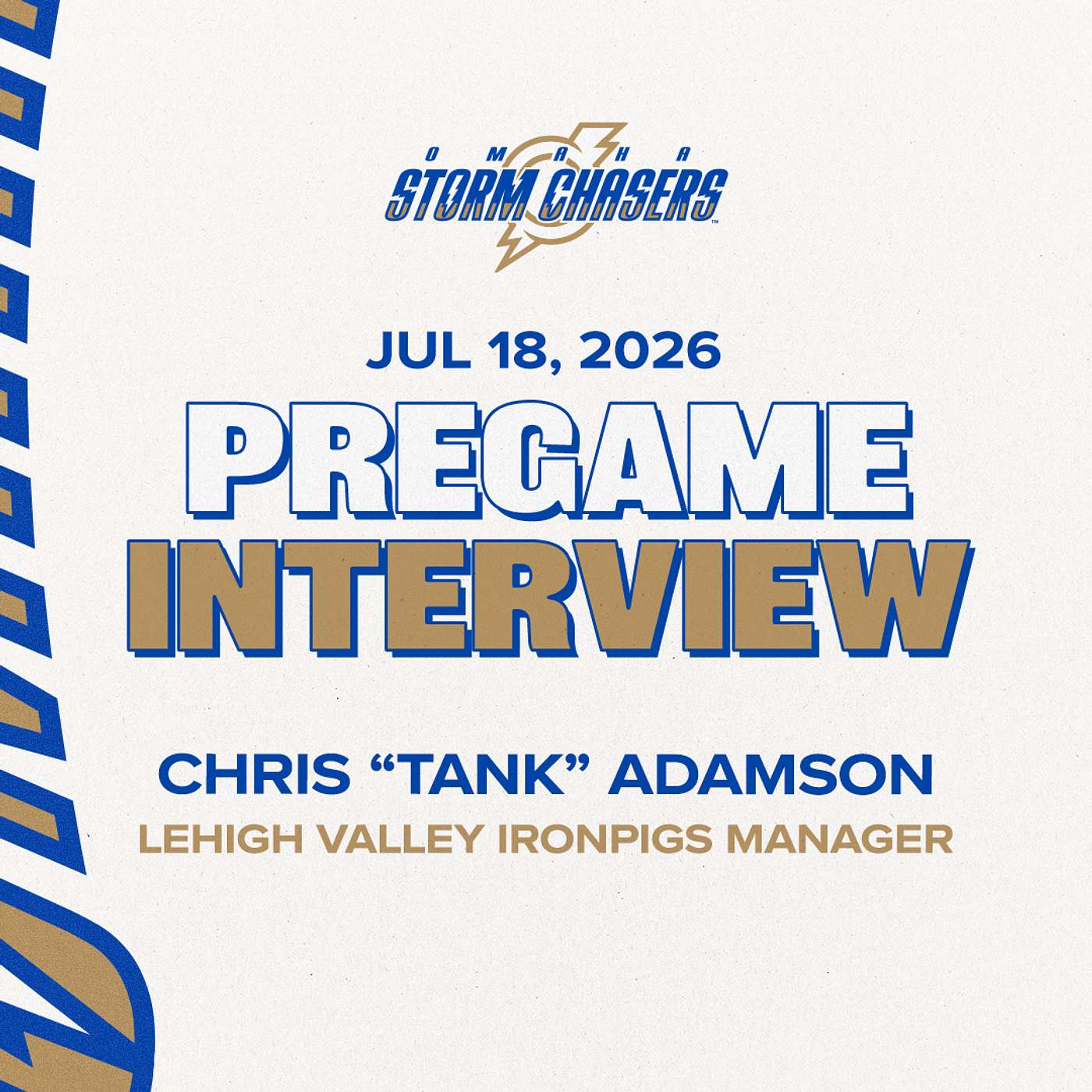 Pregame Interview: Chris “Tank” Adamson | July 18, 2026 episode artwork