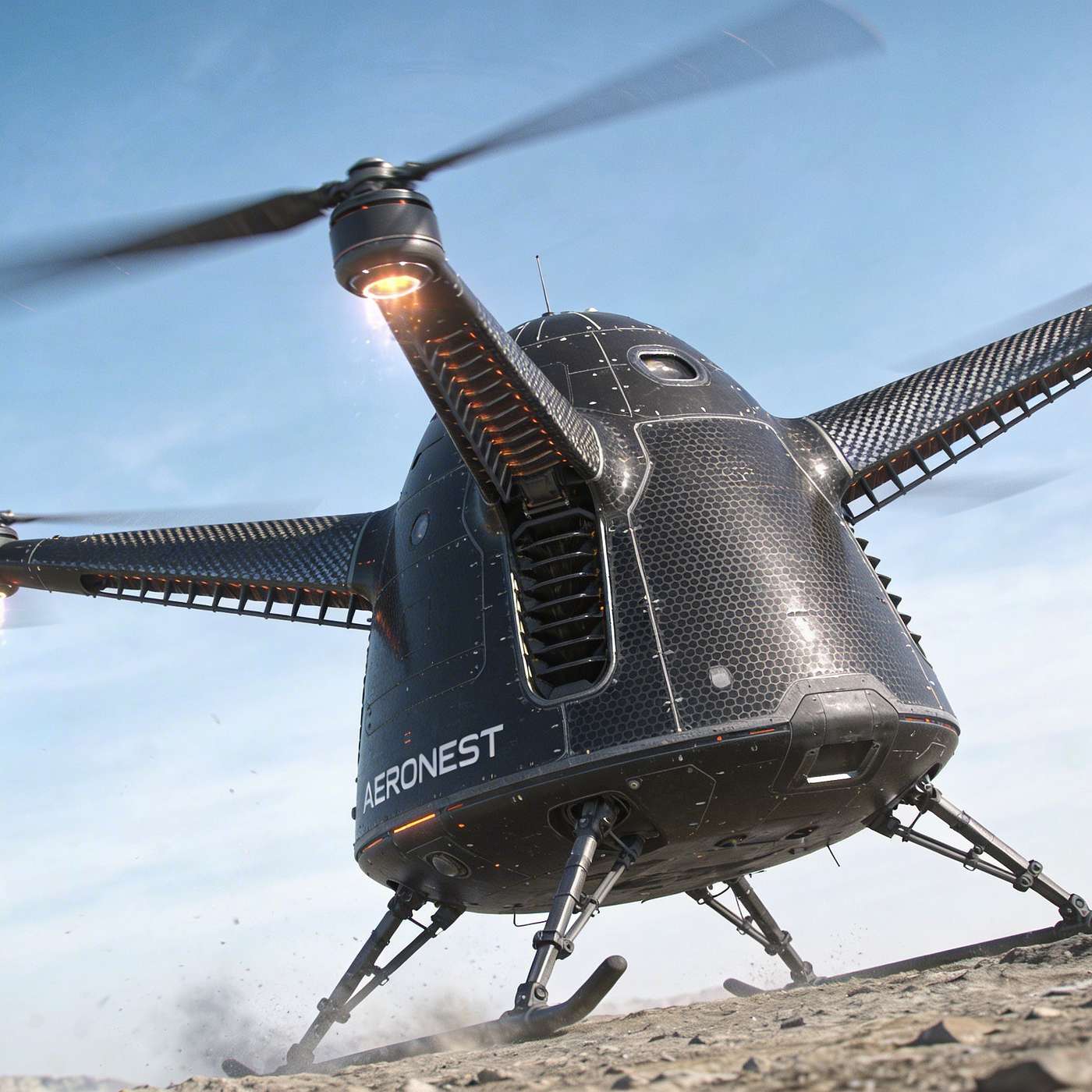 AERONEST ReEntry Rotor Landing
