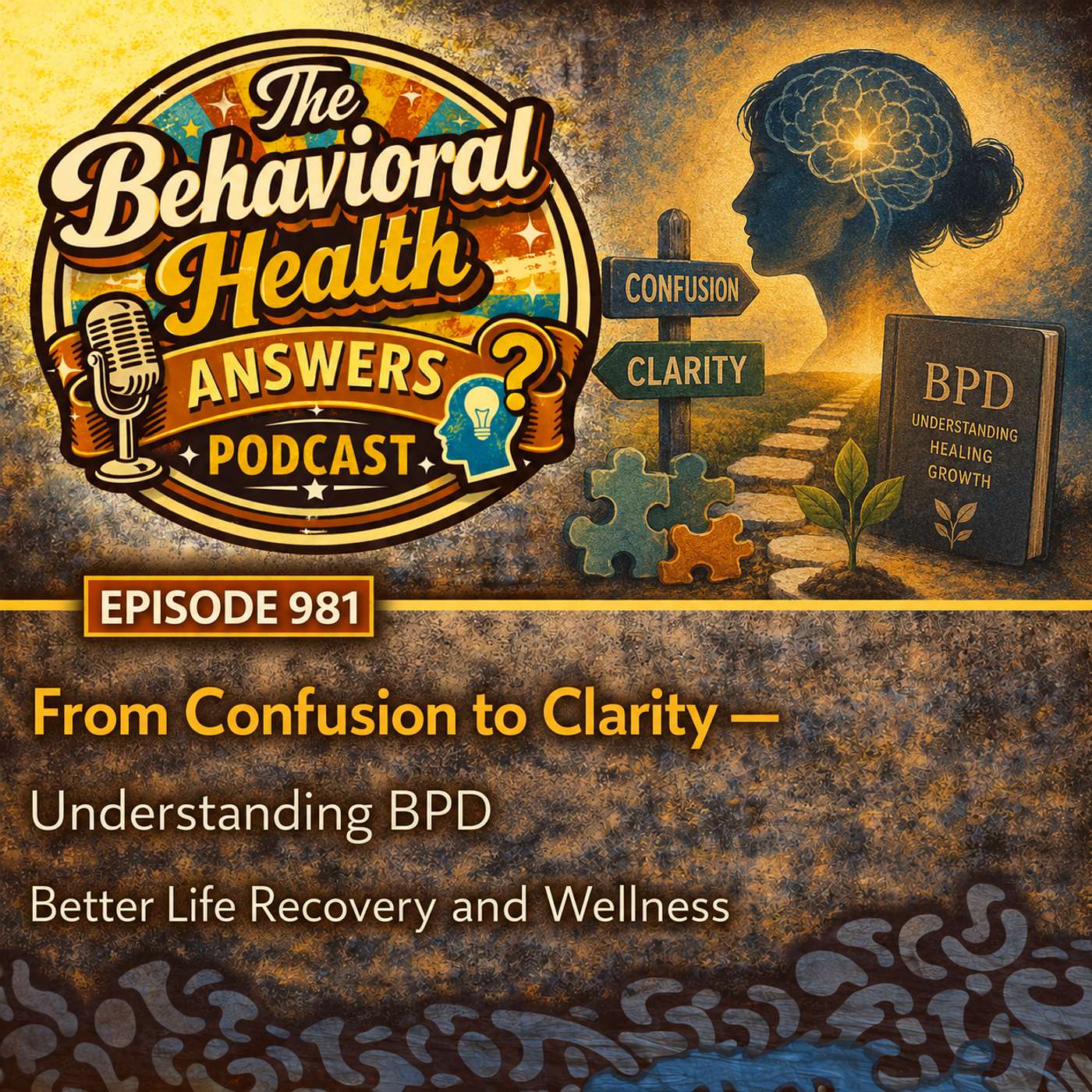 Episode 981: From Confusion to Clarity - Understanding BPD | Better Life Recovery and Wellness episode artwork