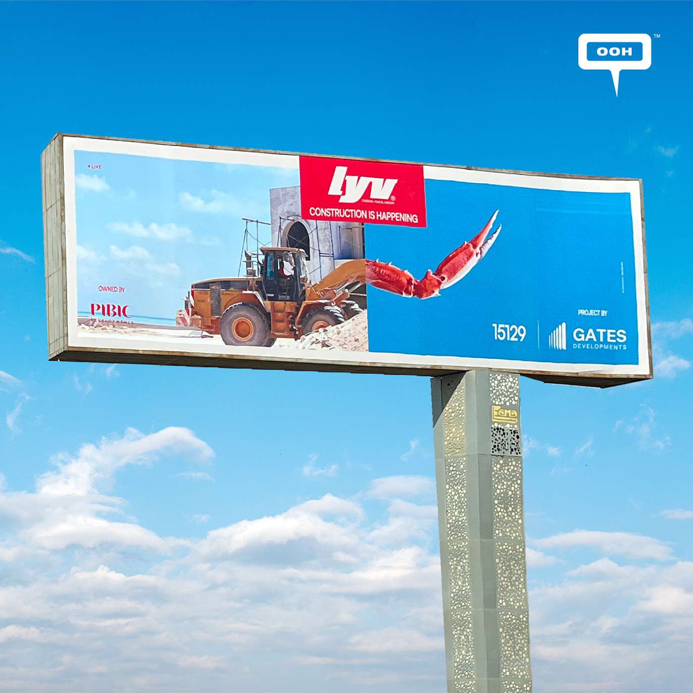 LYV Turns Construction Into Fun on Billboards