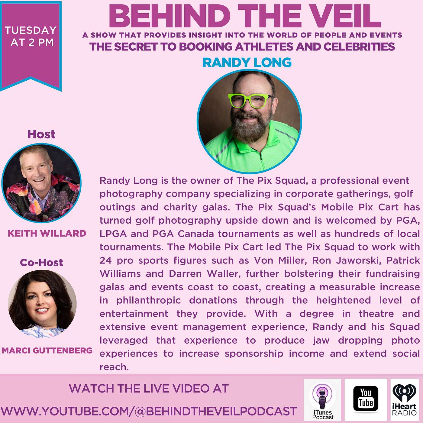 Behind The Veil: Finding and Working ith Celebrities & Athletes