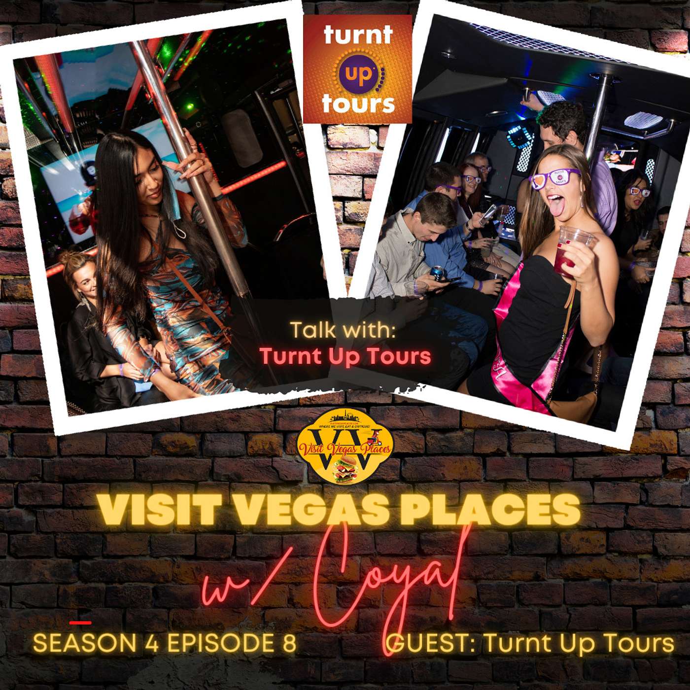 Experience Las Vegas at its best with Turnt Up LV Tours, the best party bus in Sin City