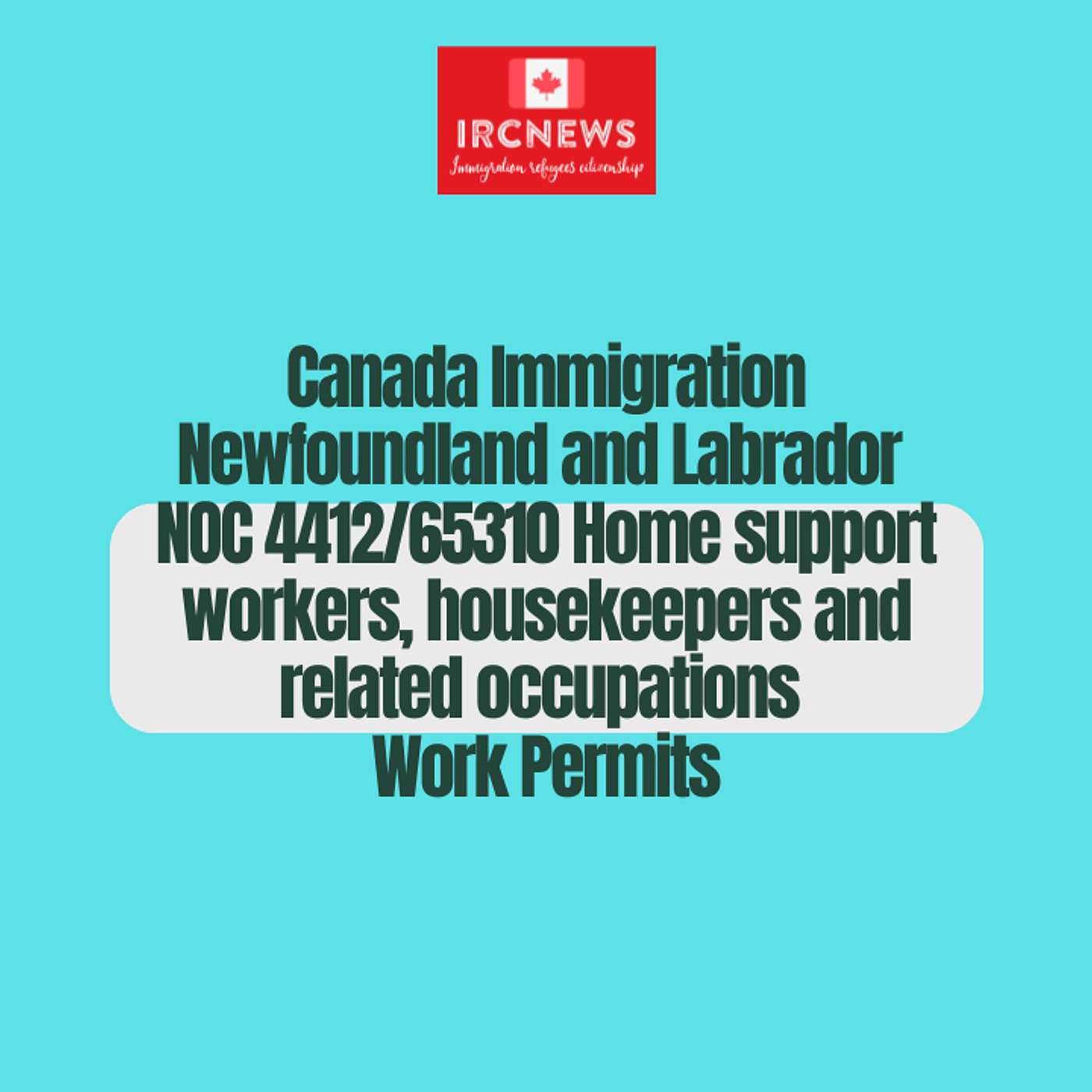 Canada Immigration Newfoundland and Labrador NOC 4412/65310 Home support workers, housekeepers and related occupations Work Permits episode artwork